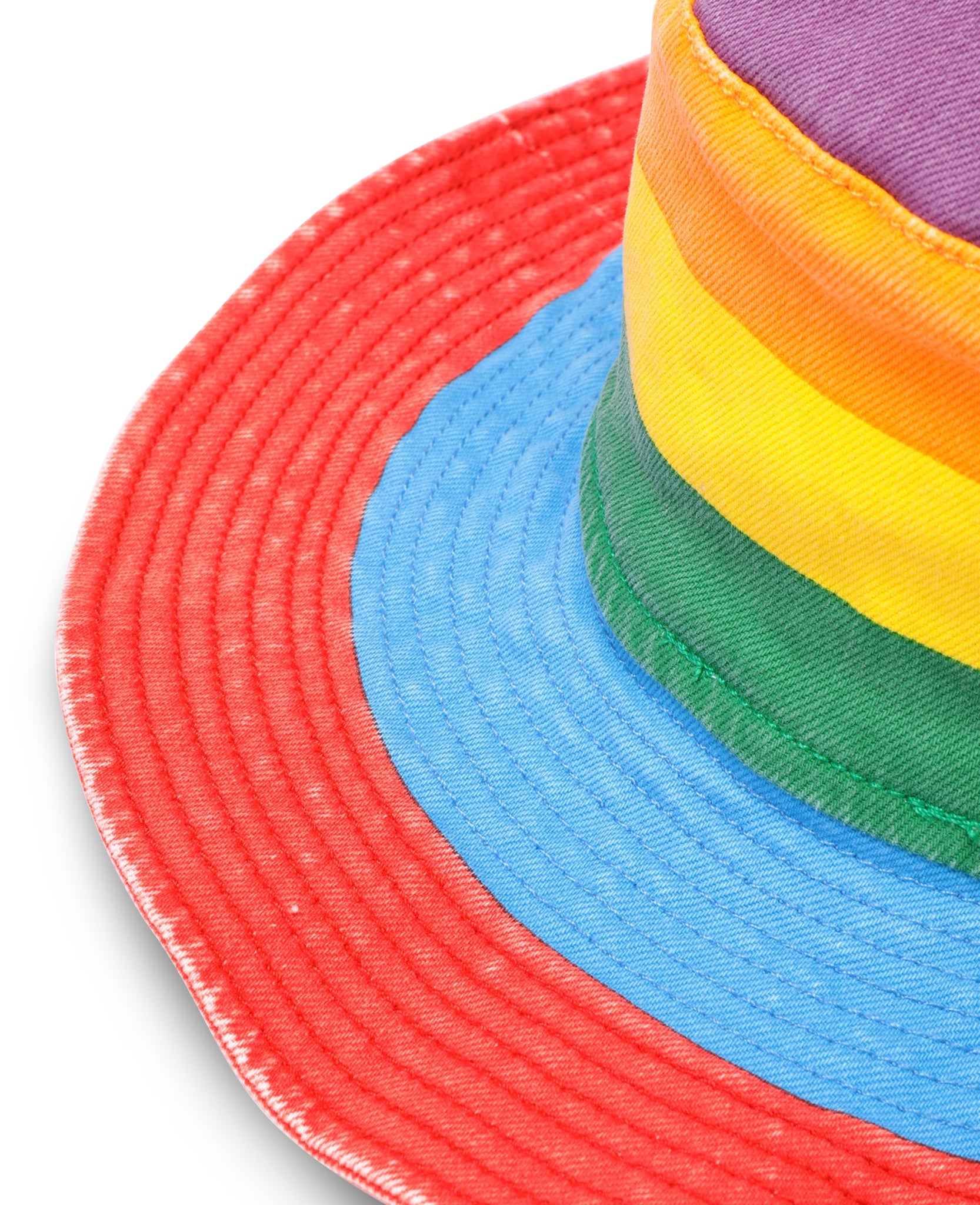 Girls Rainbow Denim Hat