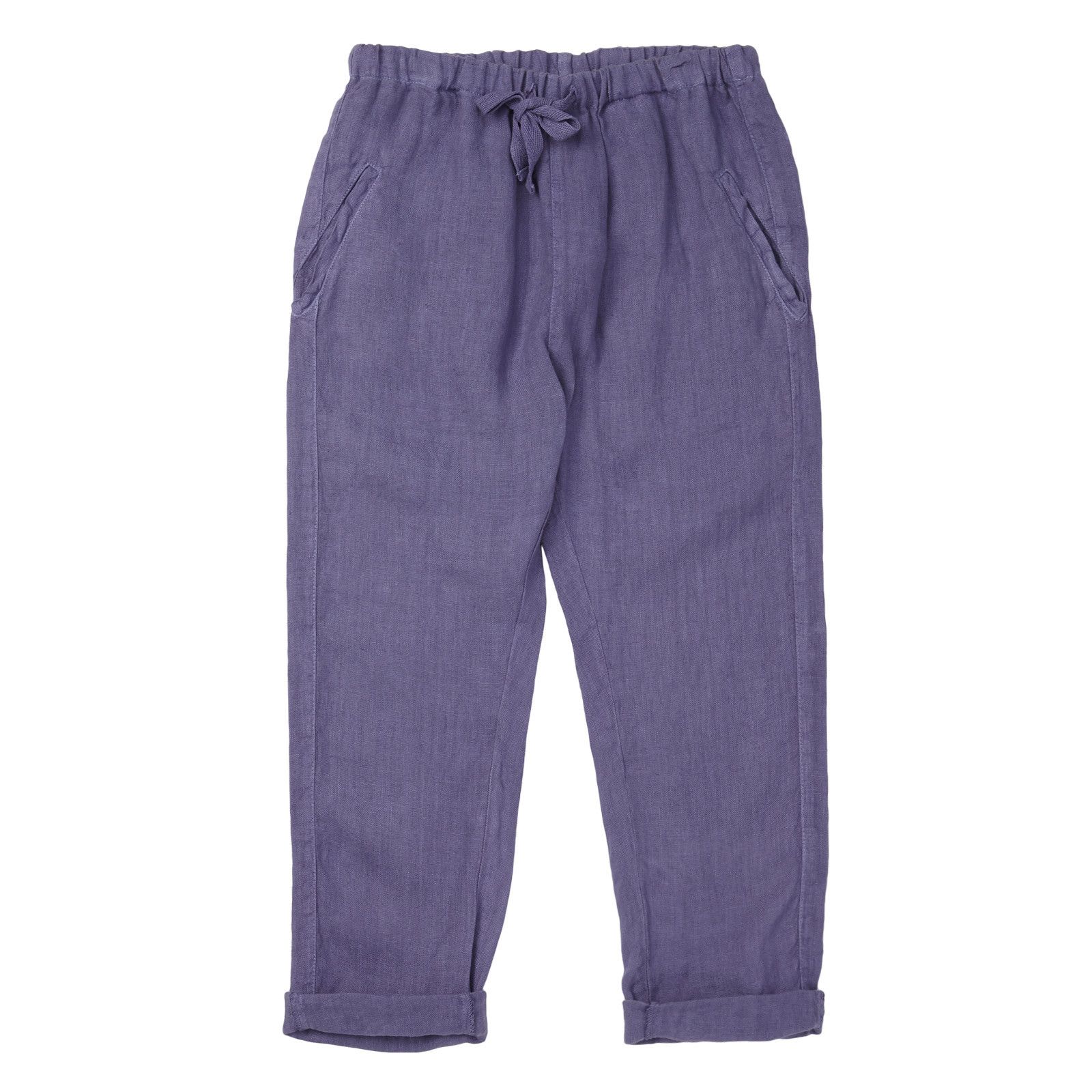 Boys&Girls Purple Ribbed Tie Trousers - CÉMAROSE | Children's Fashion Store