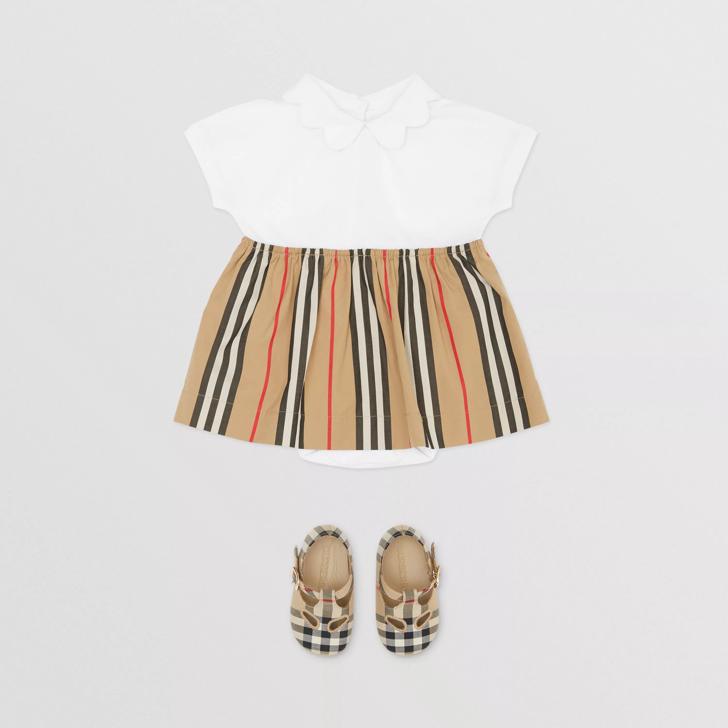 Baby Girls White Cotton Dress