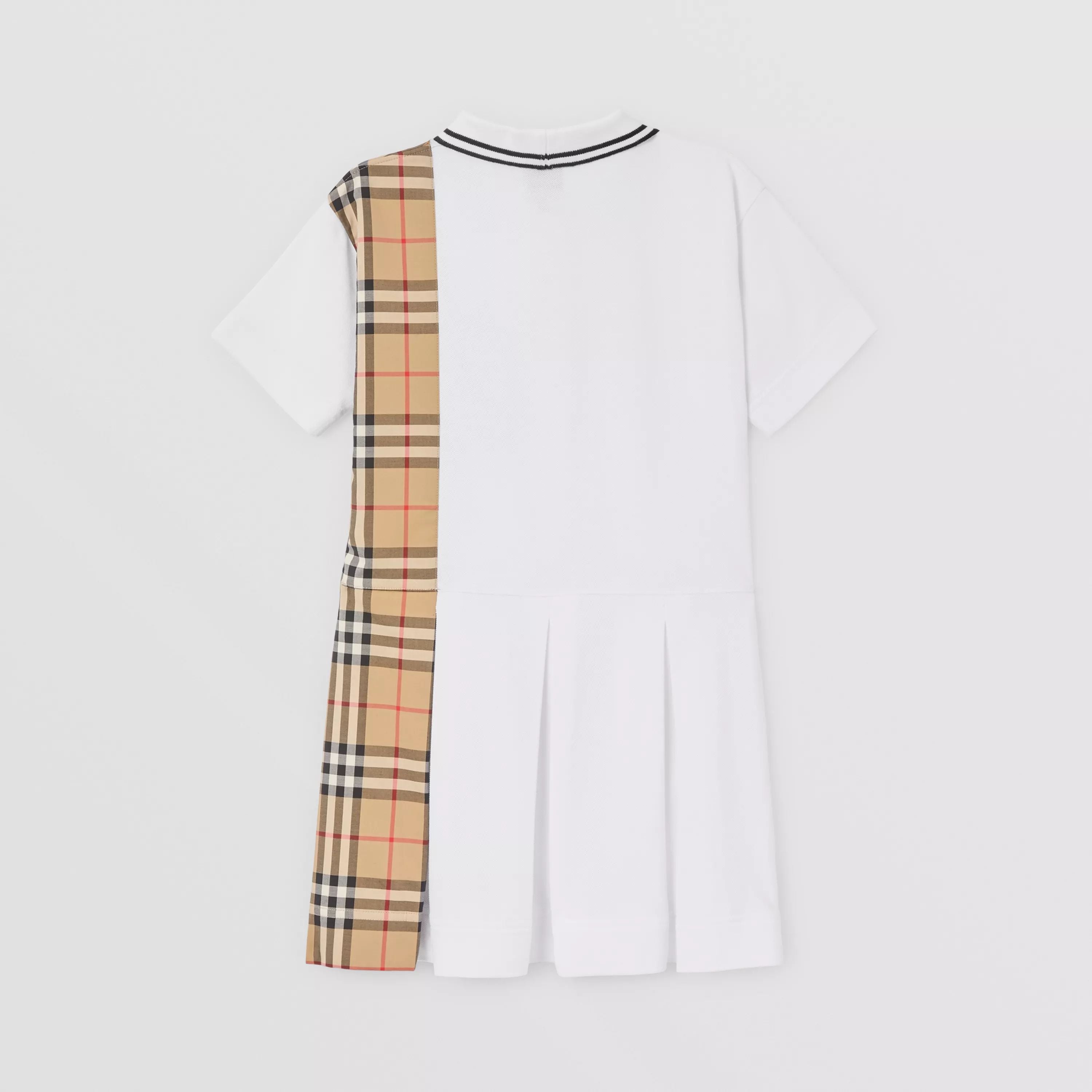 Girls White Cotton Dress