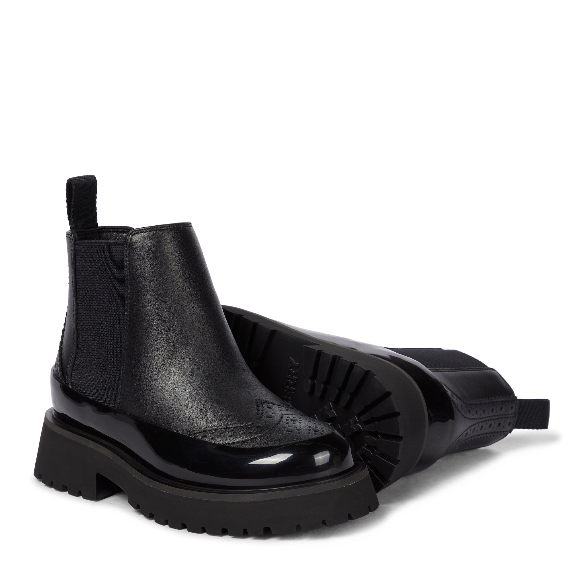 Girls Black Leather Shoes