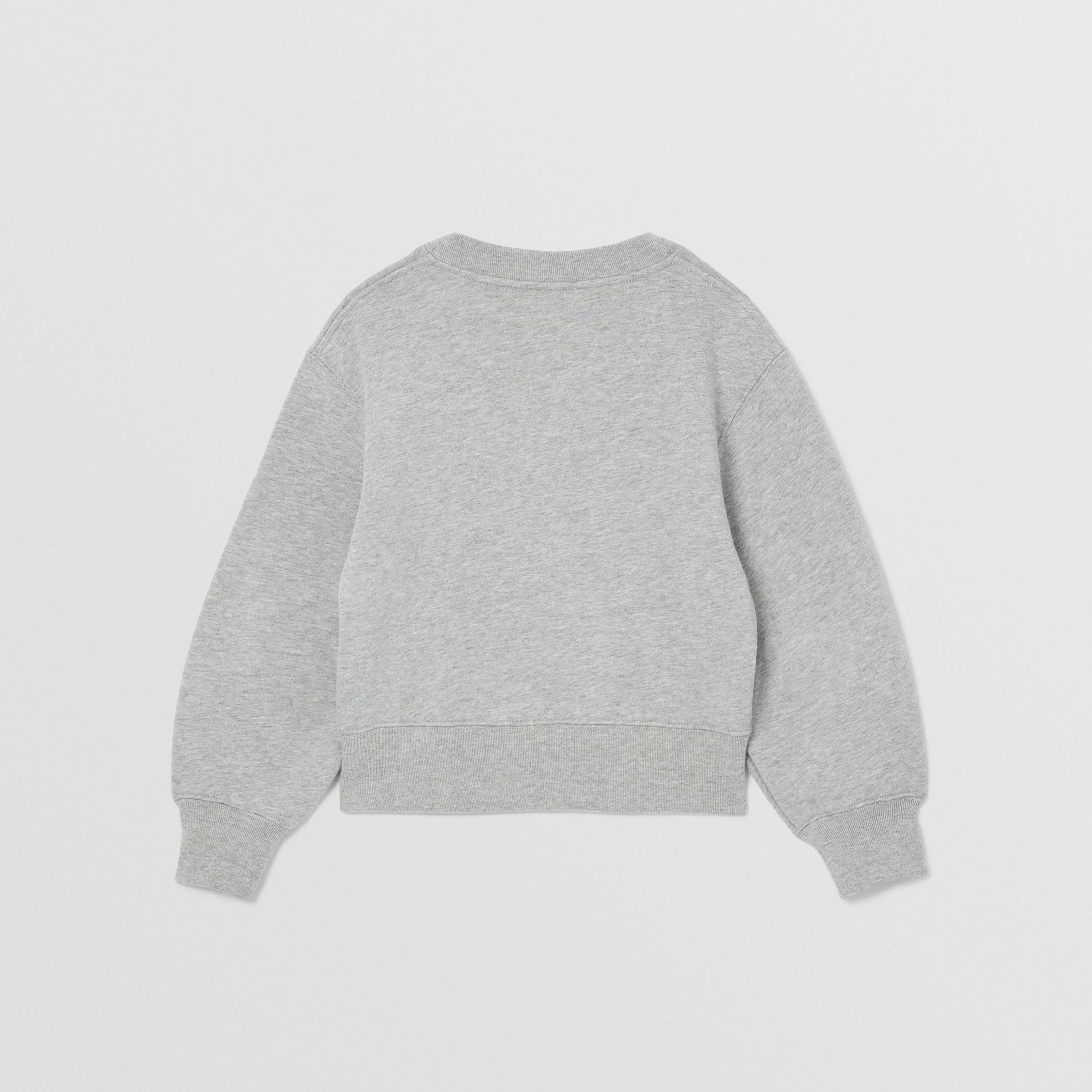 Boys & Girls Grey Printed Cotton Sweatshirt