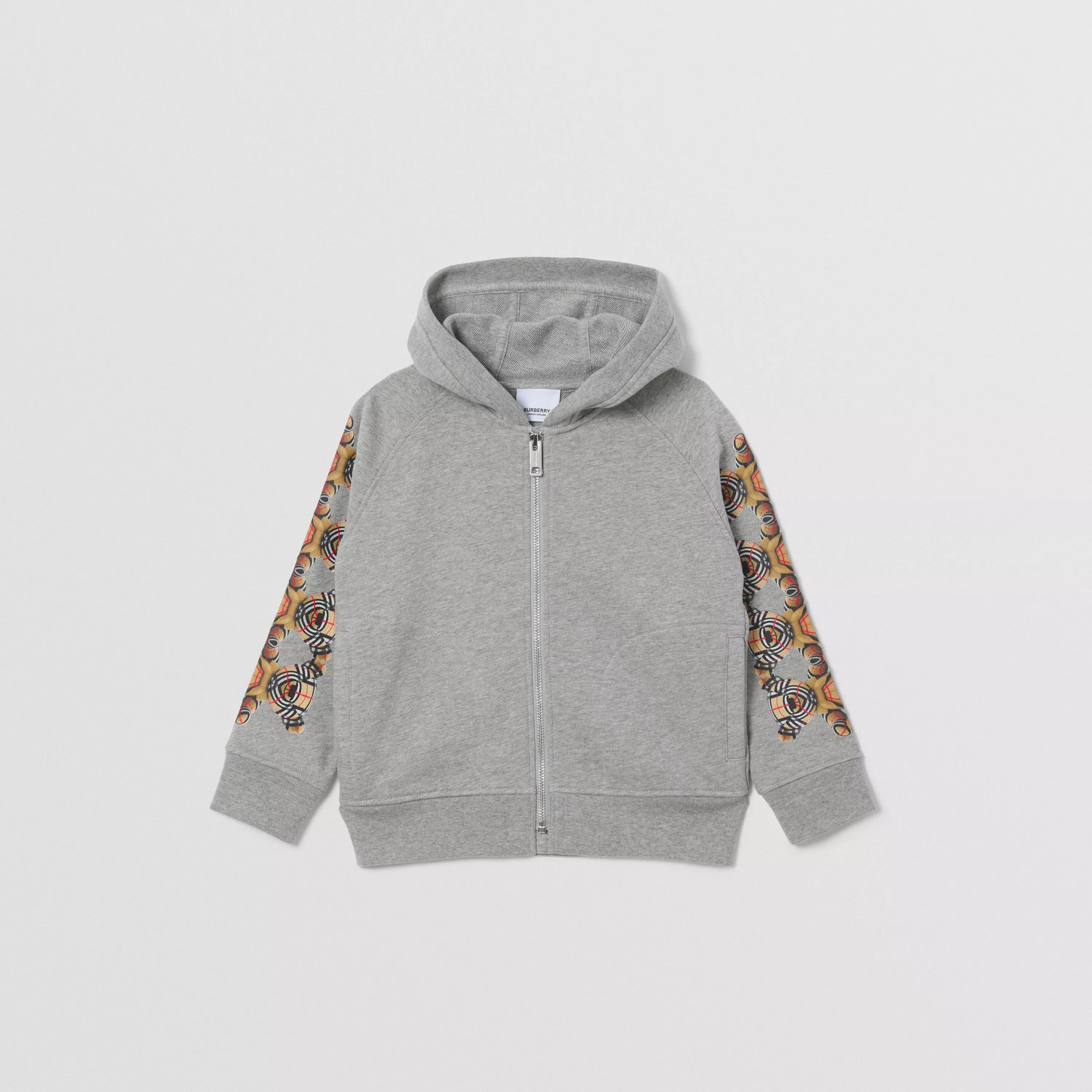 Boys & Girls Grey Hooded Zip-Up Top