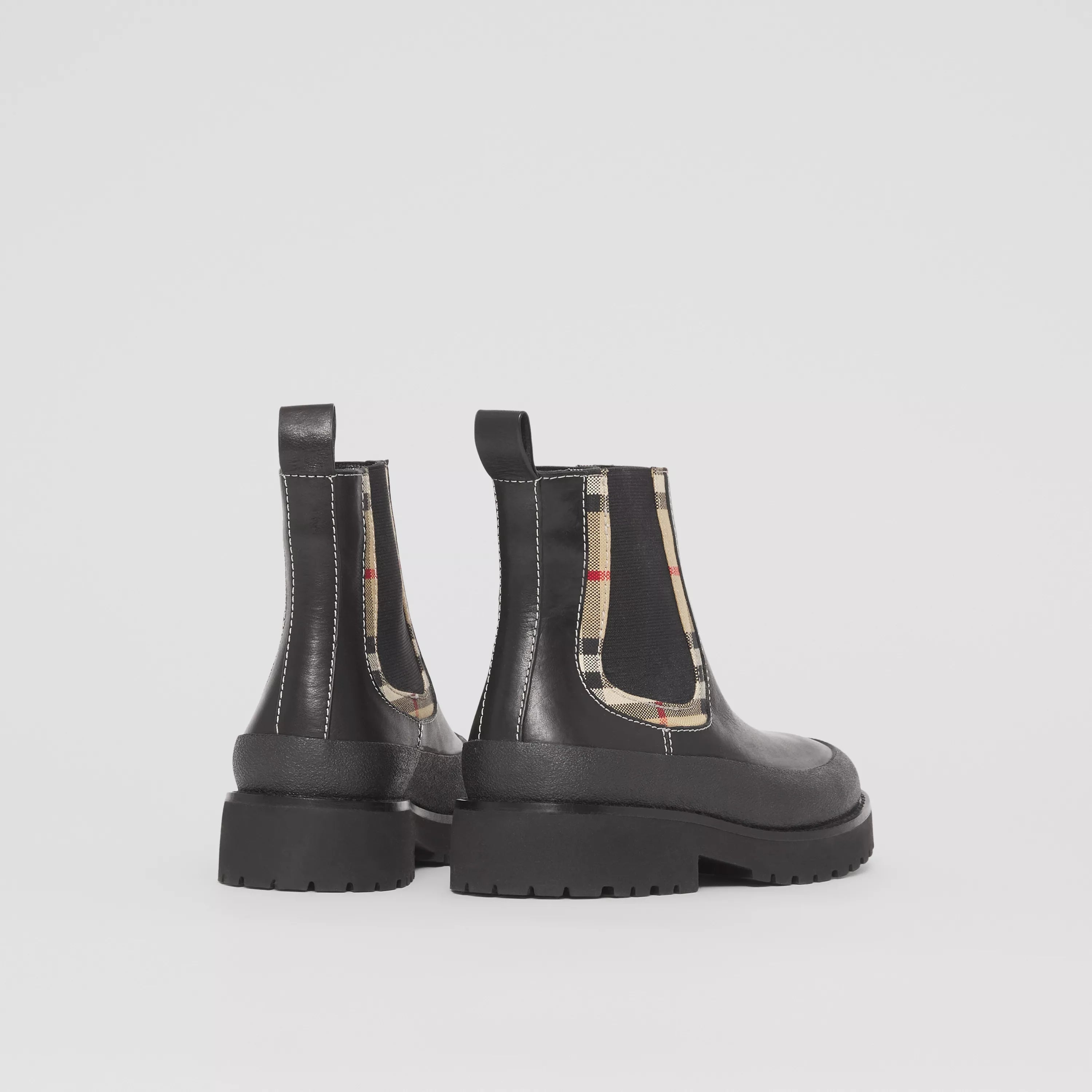 Girls Black Leather Boots