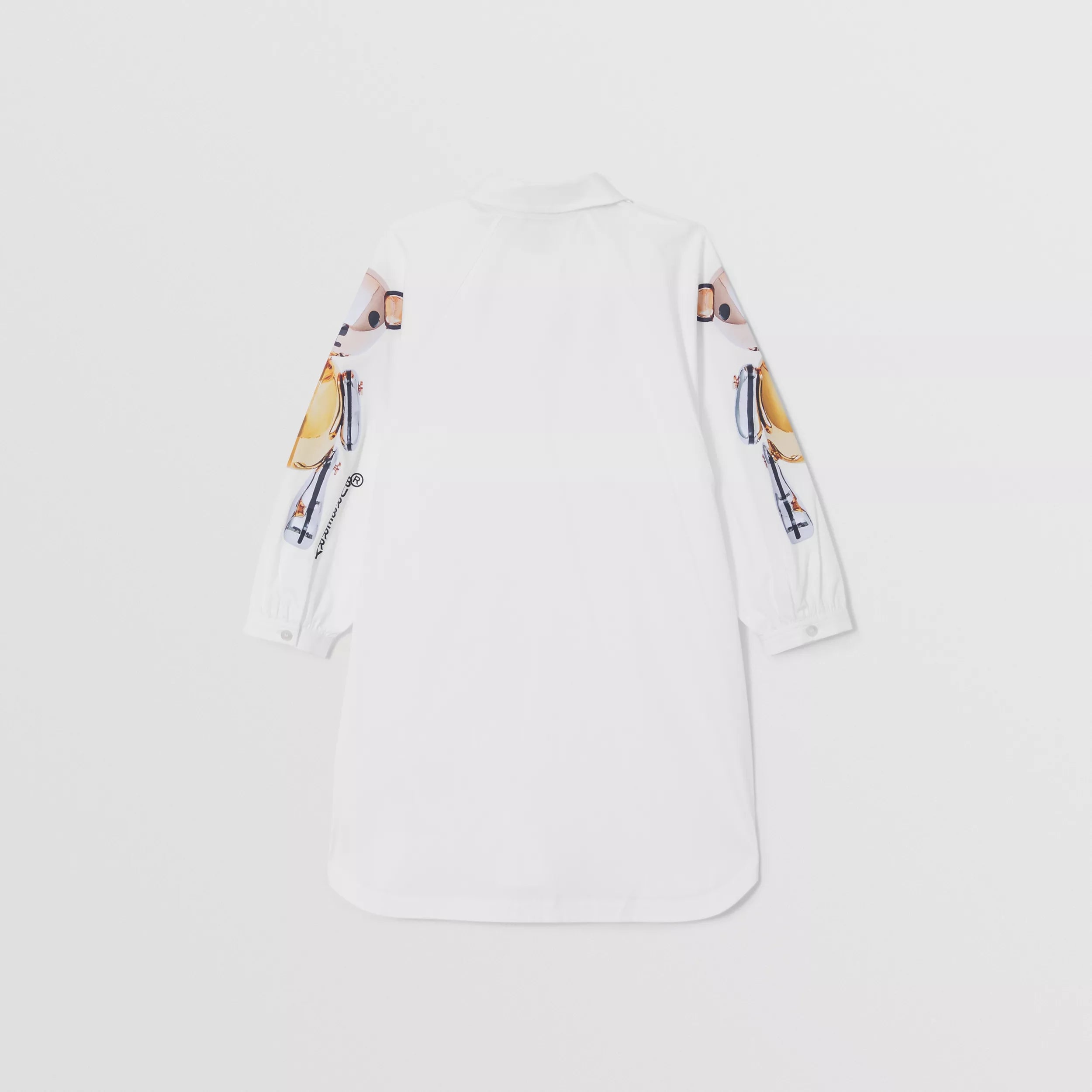 Girls White Cotton Dress