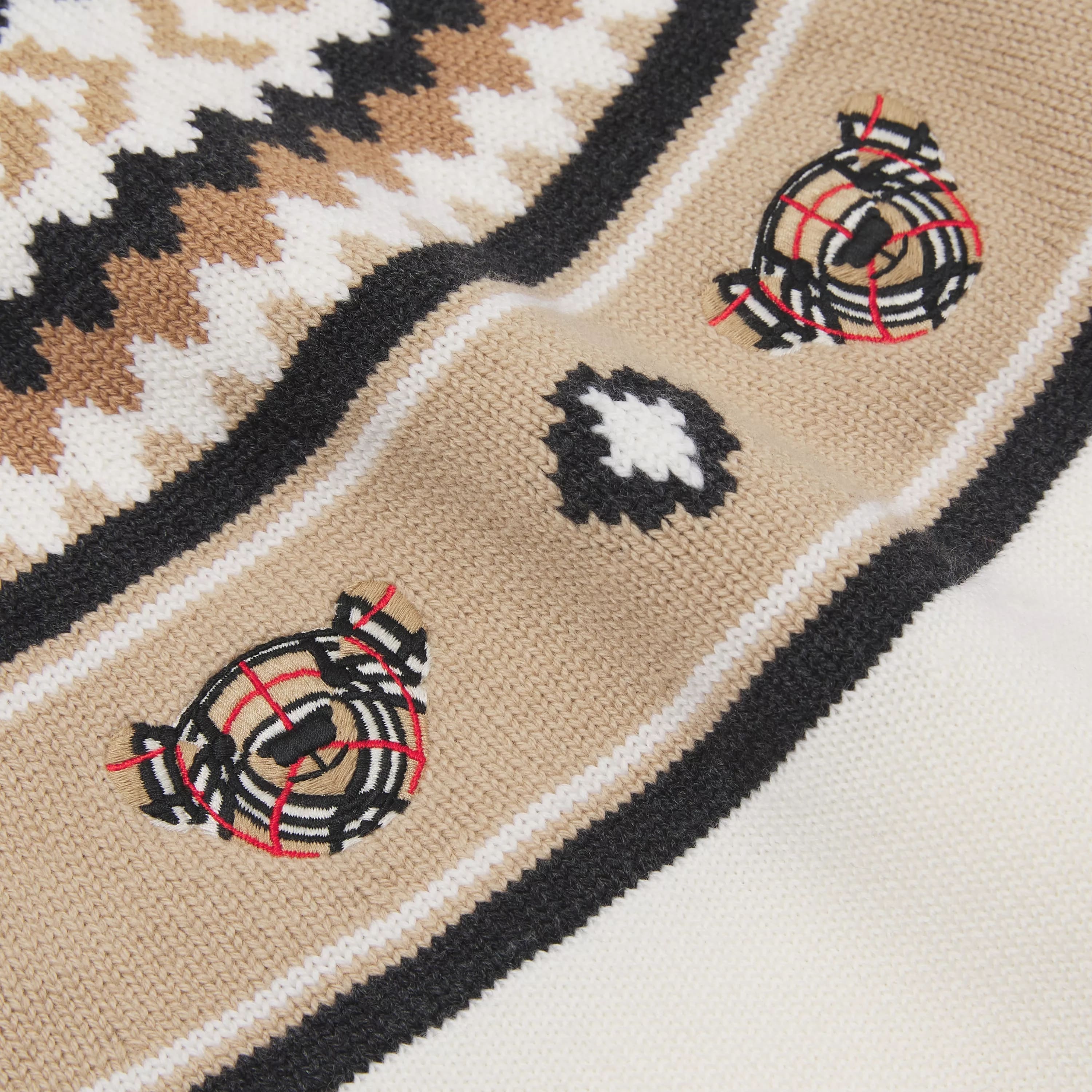 Girls Camel Embroidered Wool Cape