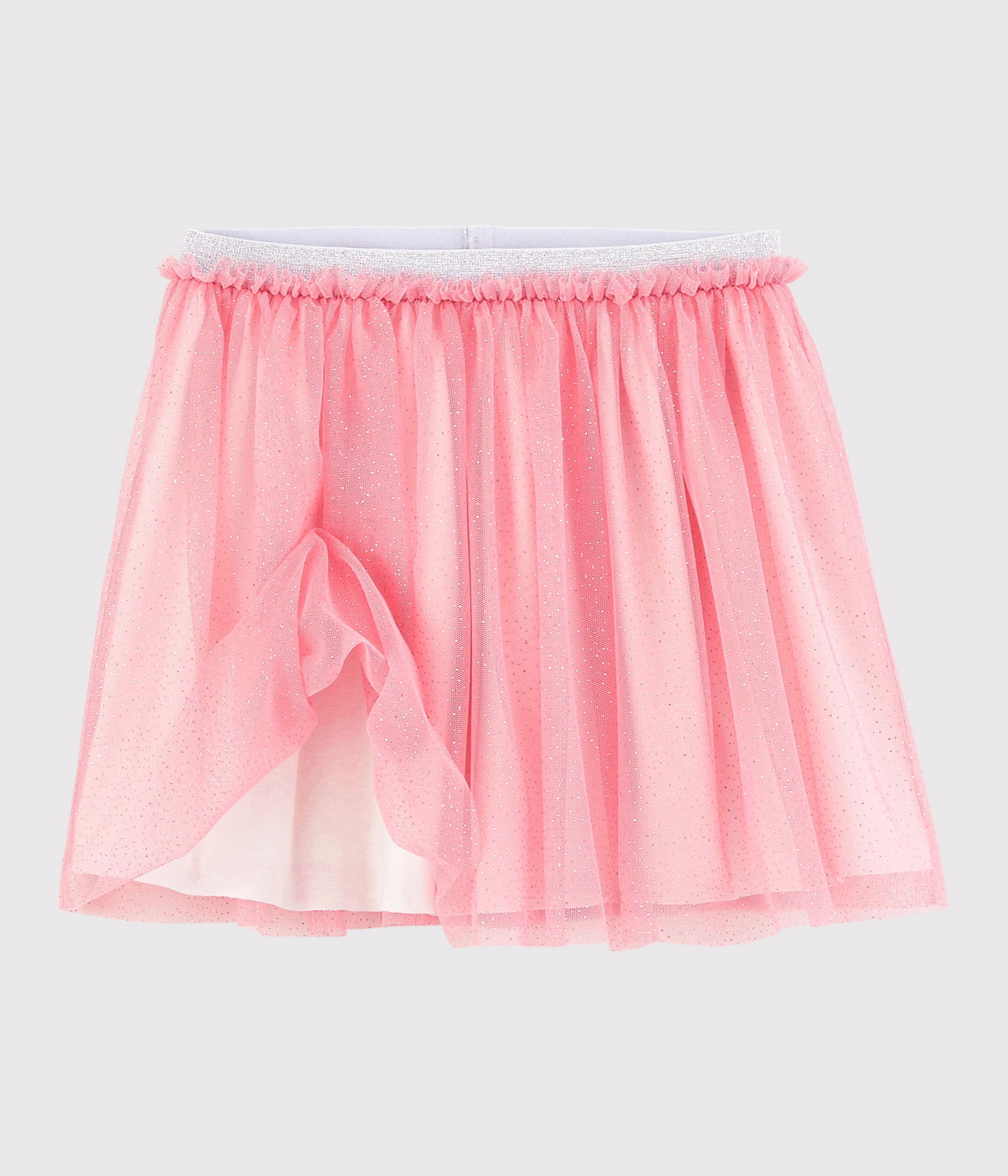 Girls Pink Glitter Tulle Skirt