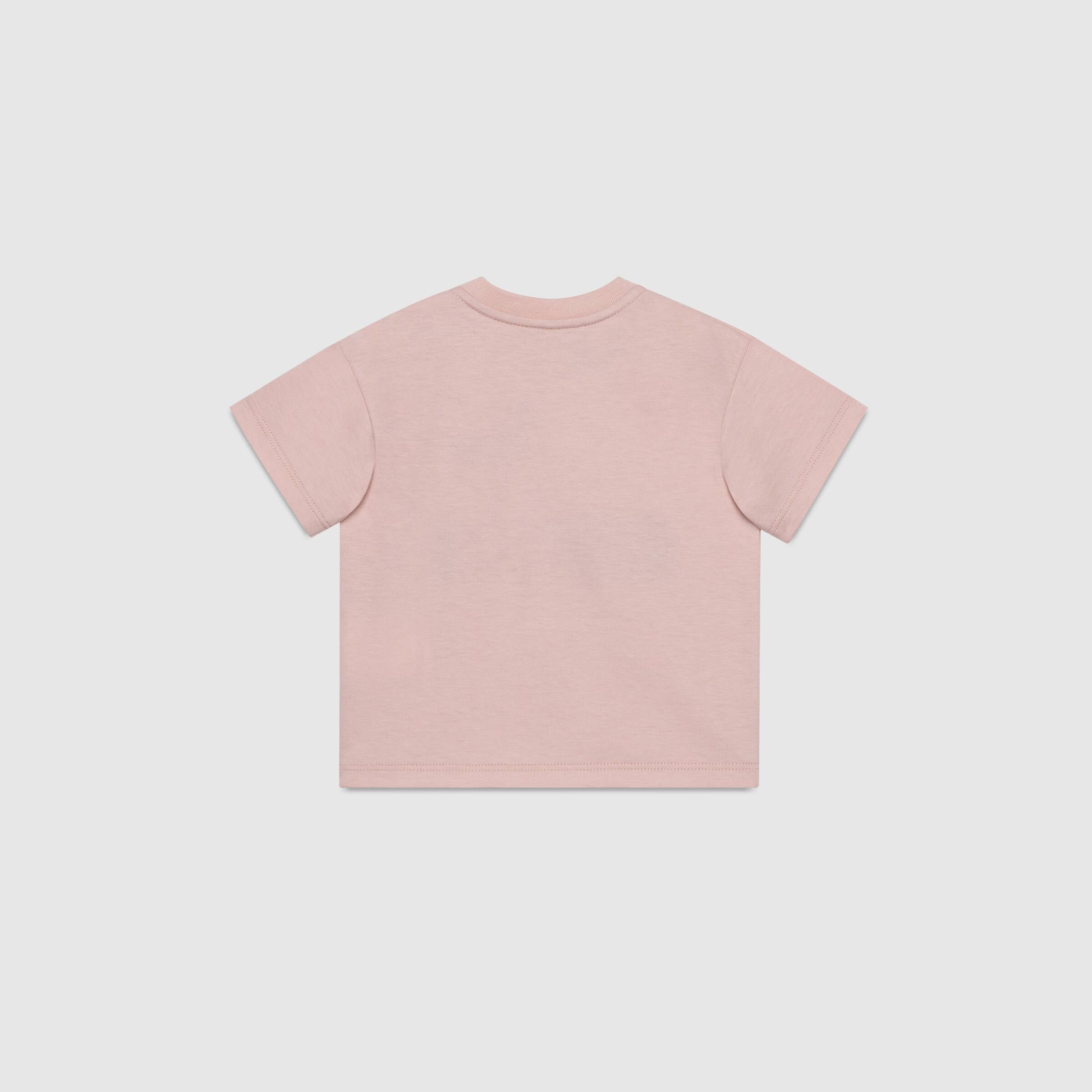 Baby Girls Pink Logo Cotton T-Shirt