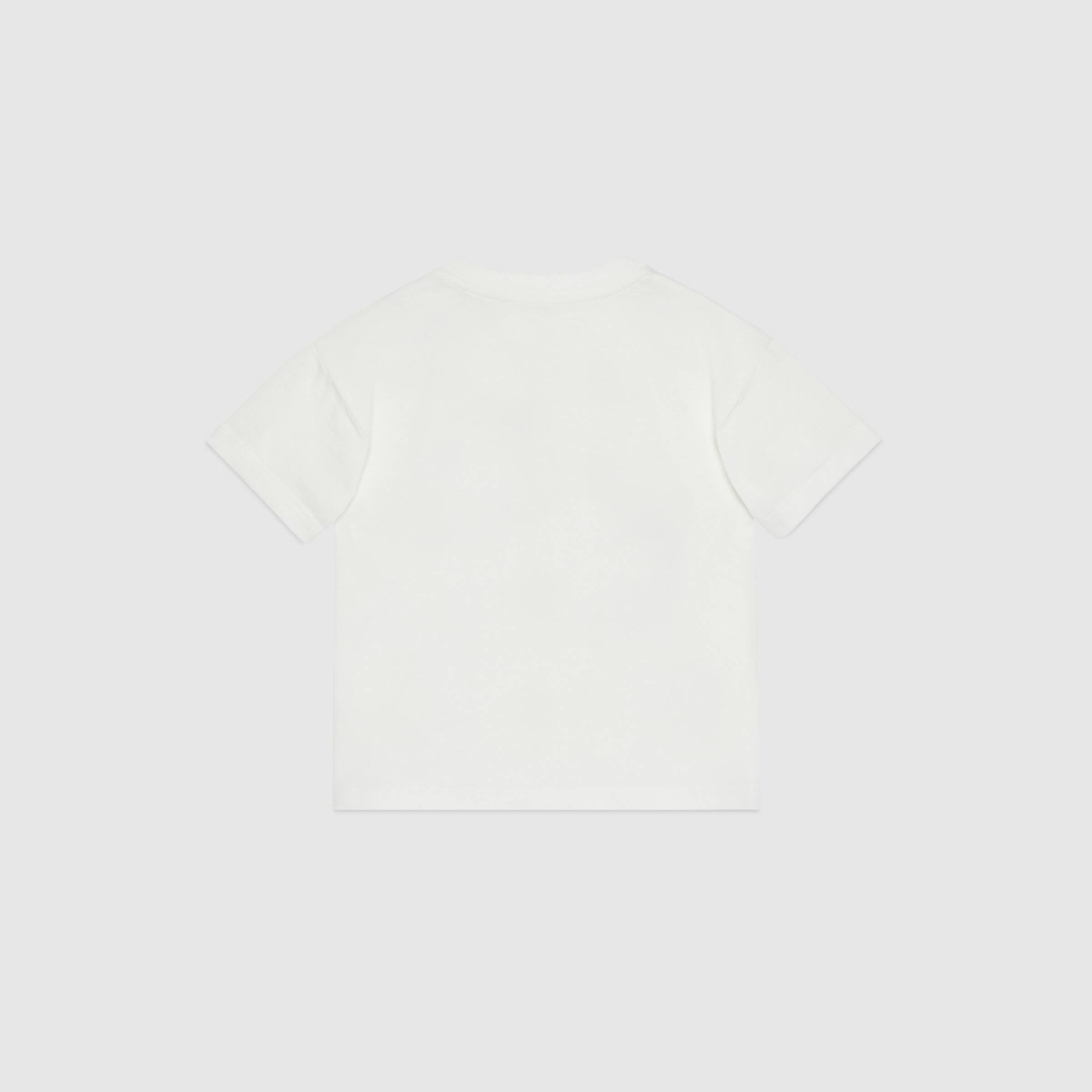 Baby Girls White Logo Cotton T-Shirt