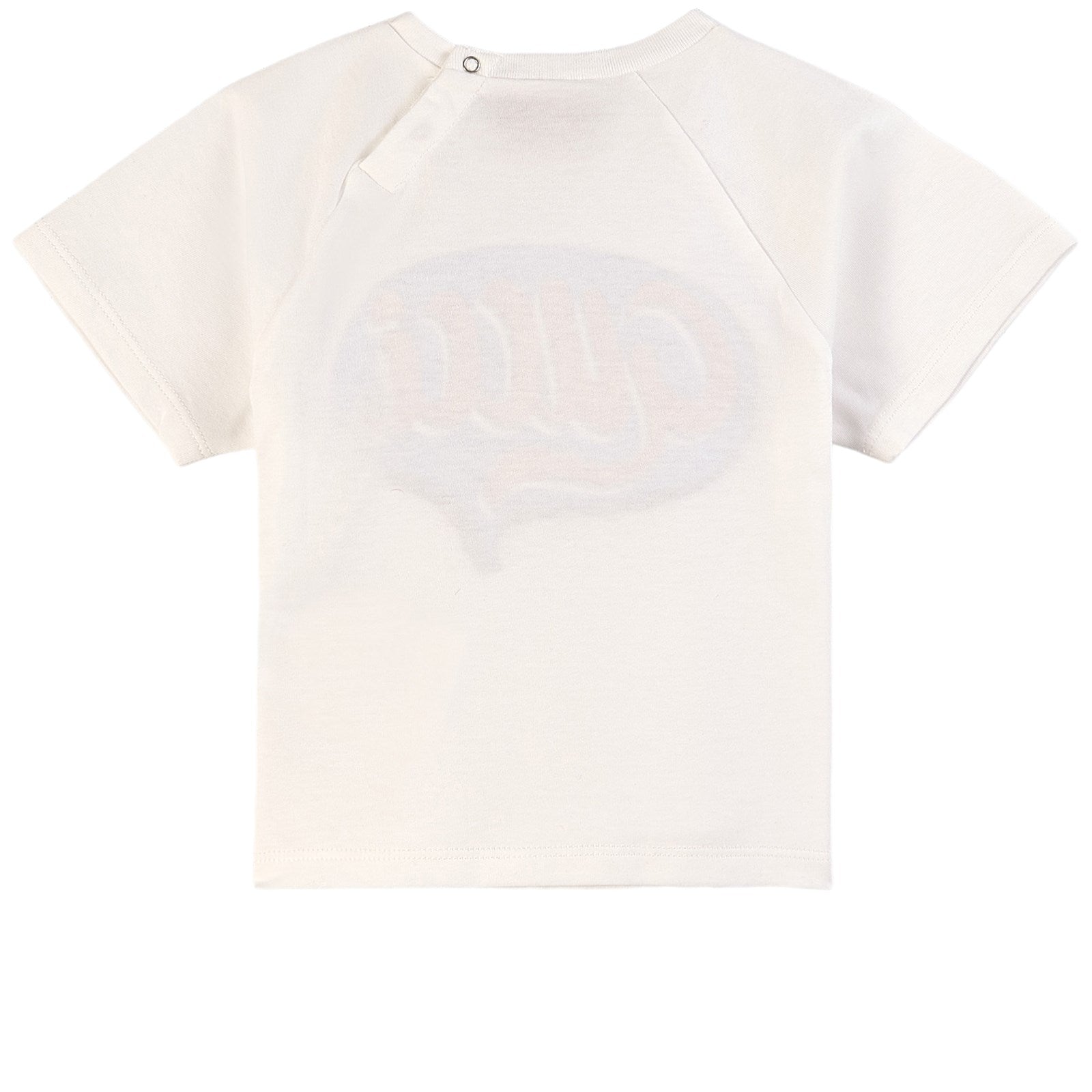 Baby Boys White Logo Cotton T-Shirt