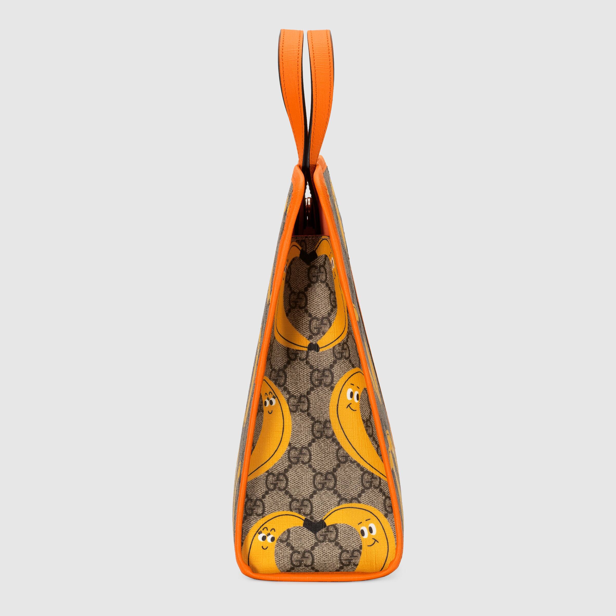 Girls Beige Banana Printed Handbag