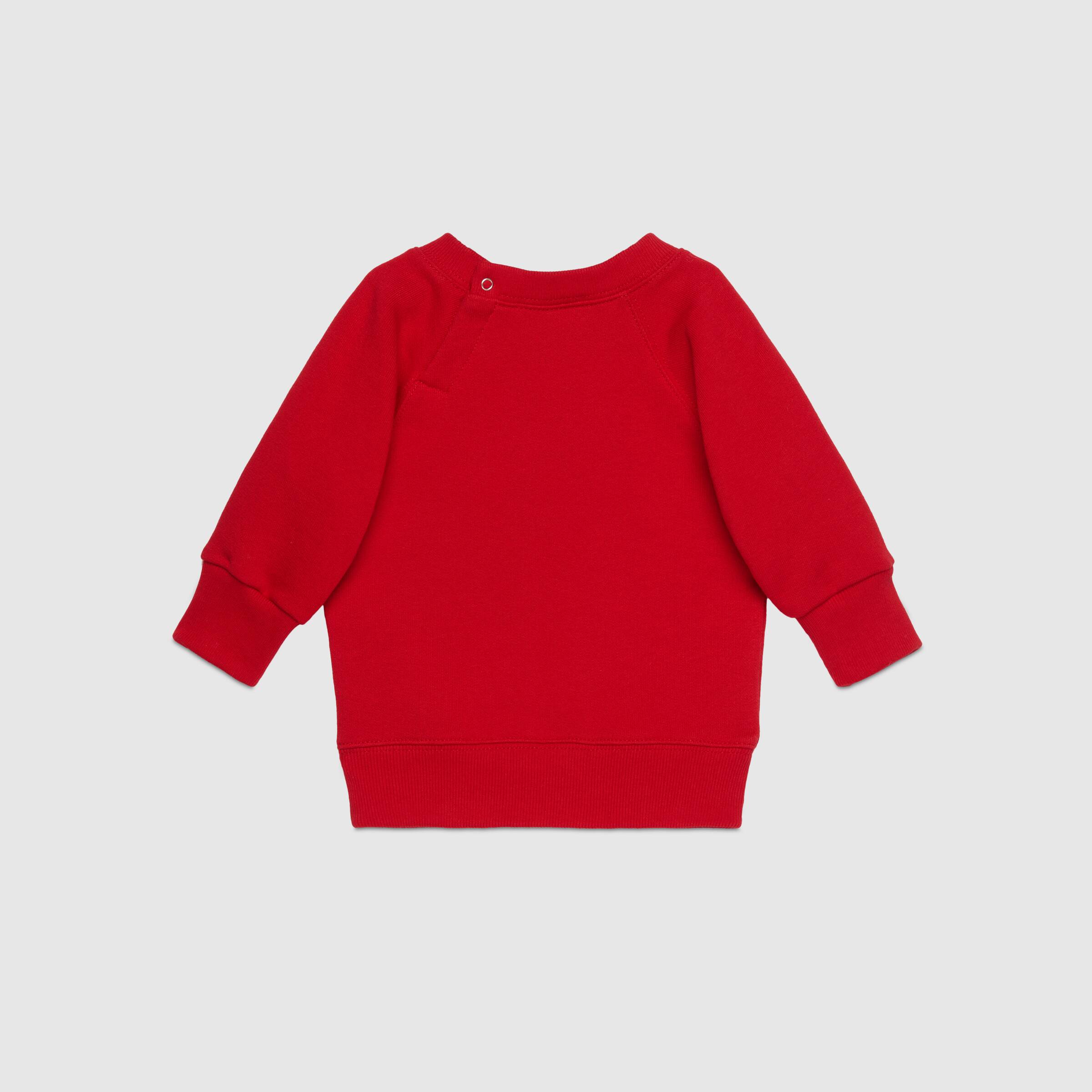 Baby Boys Red Logo Cotton Sweatshirt