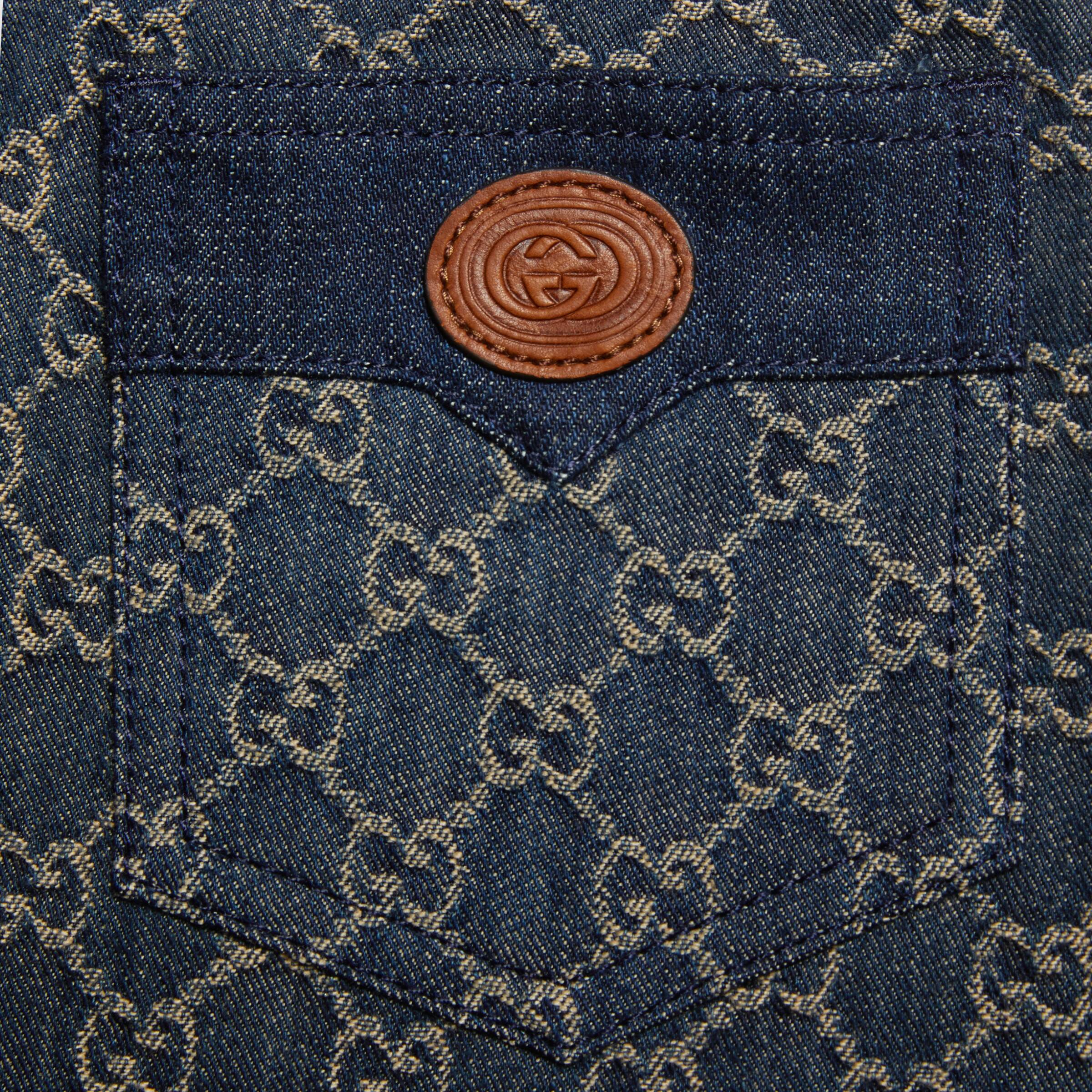 Girls Blue GG Logo Skirt