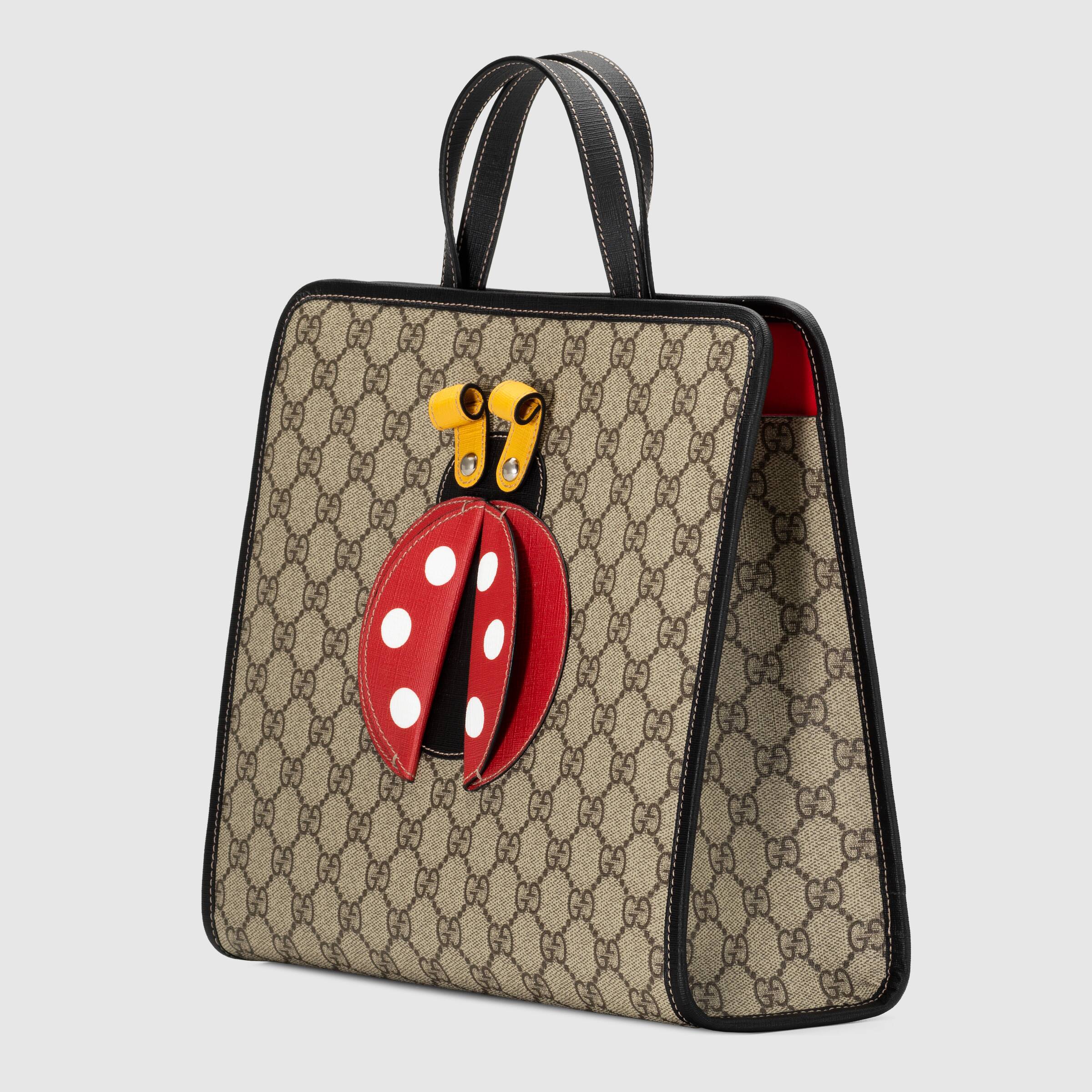 Girls Beige Ladybug Handbag