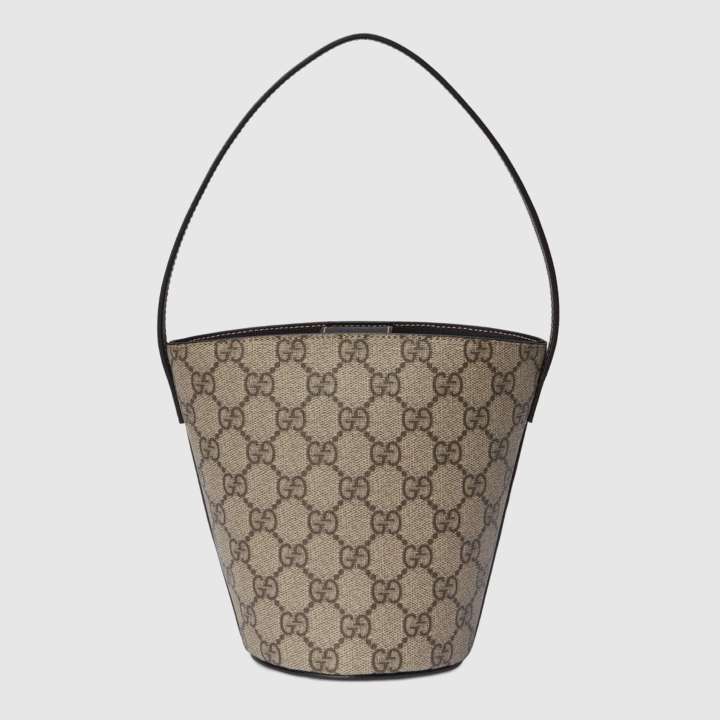 Girls Beige Ladybug Bucket Bag