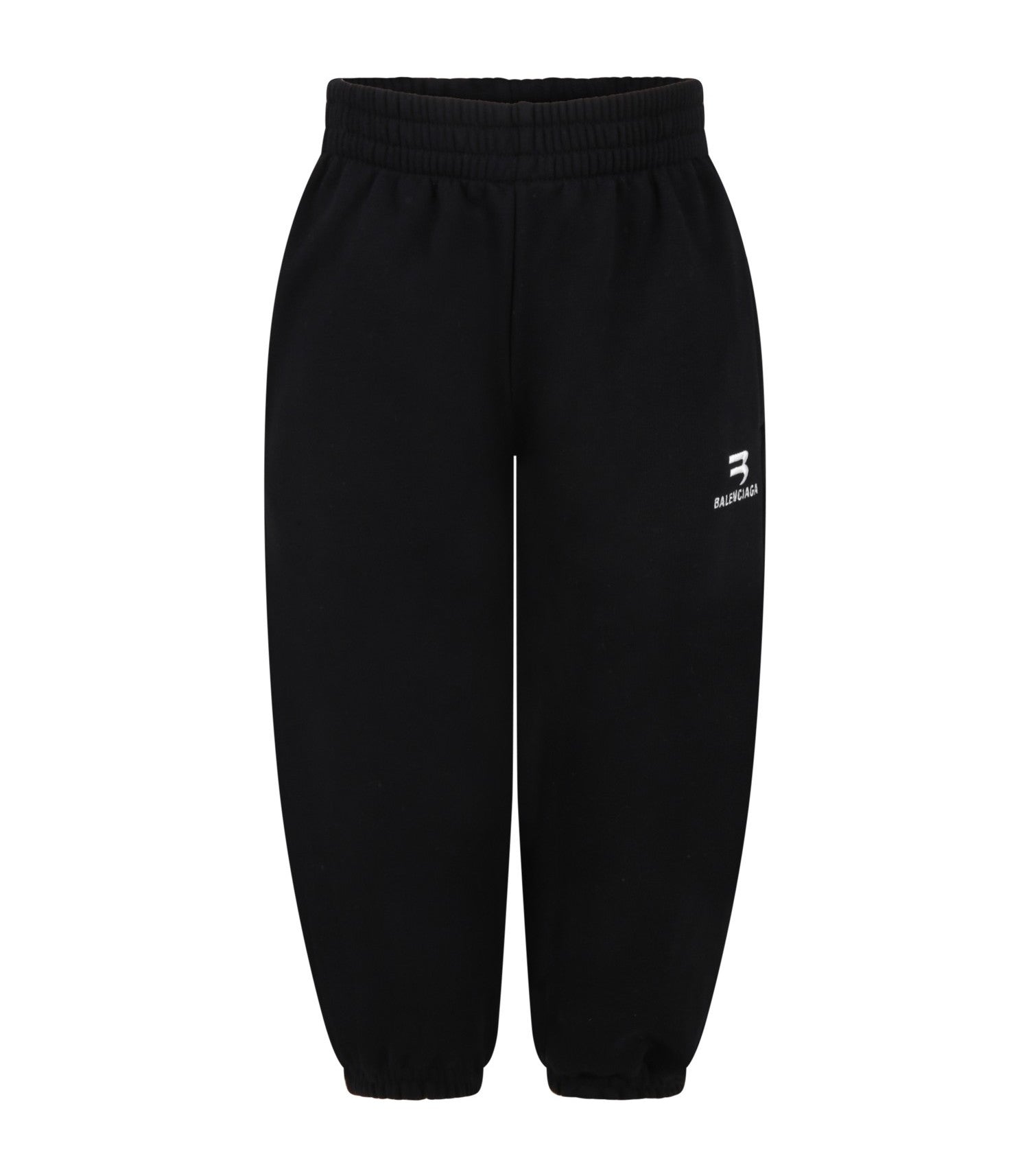 Boys & Girls Black Logo Cotton Trousers