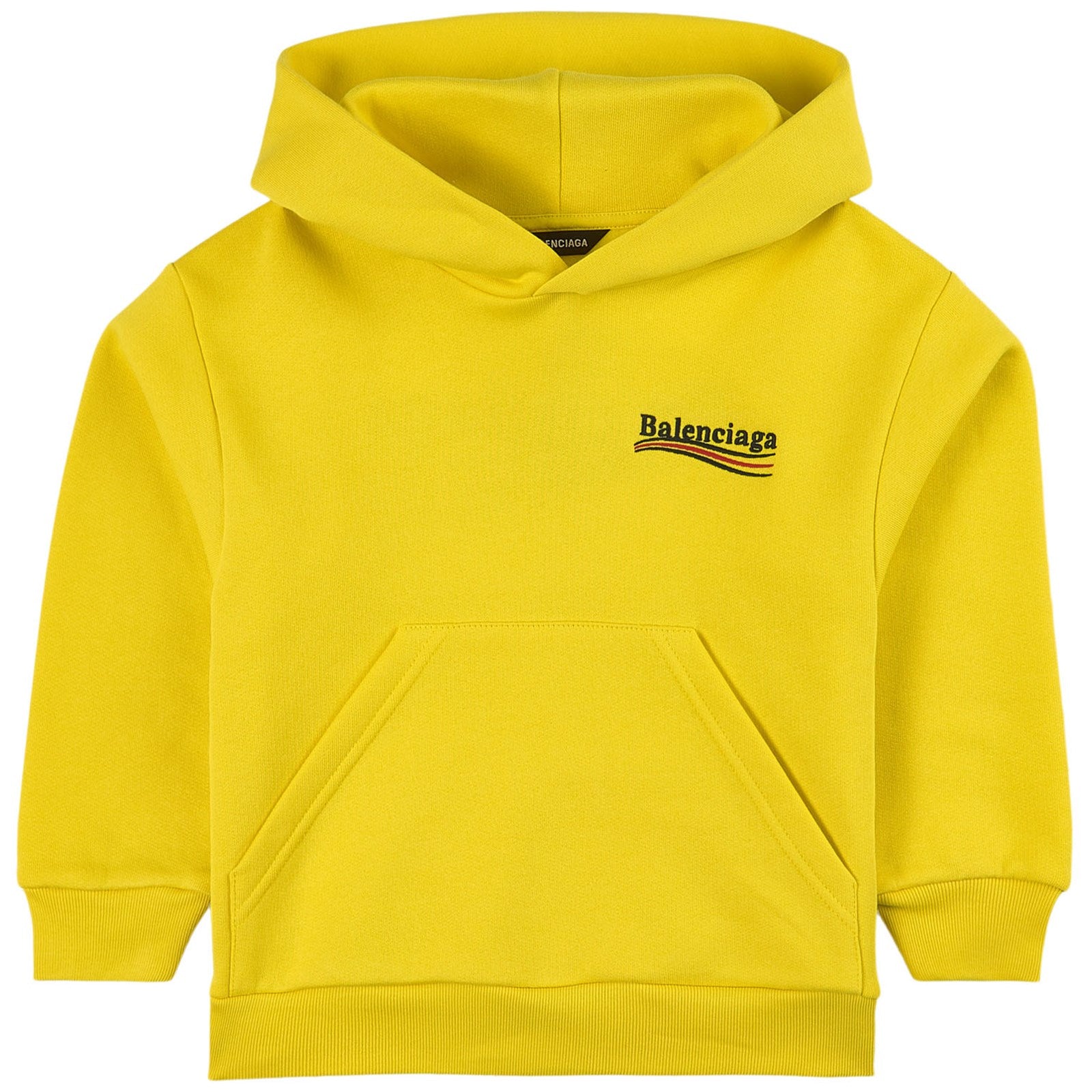 Boys & Girls Yellow Logo Hooded Sweatshirt