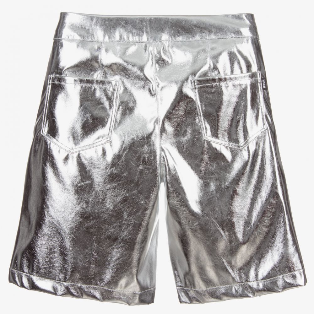 Girls Silver Shorts