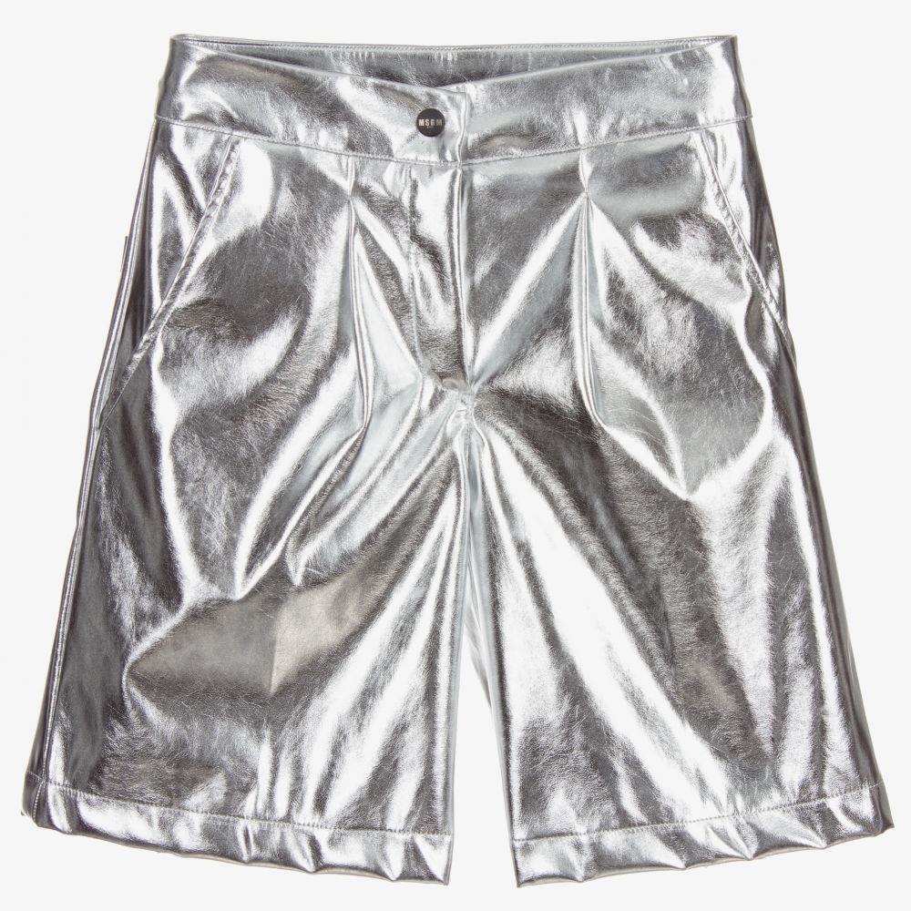 Girls Silver Shorts