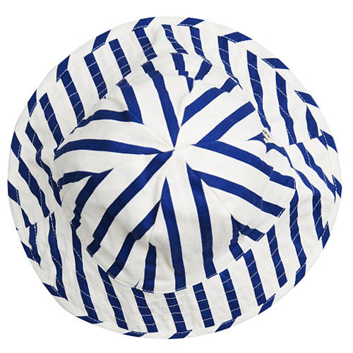 Blue & White Striped Sun Hat