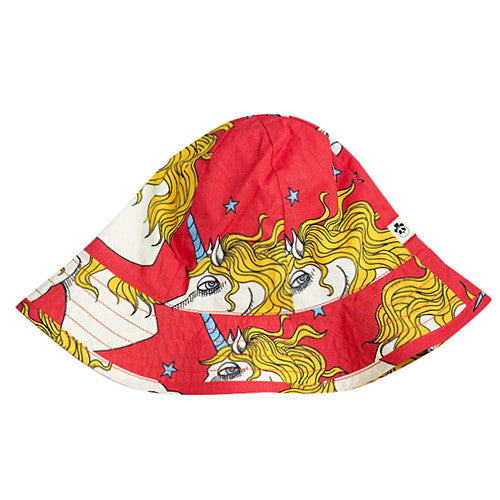 Baby Red Unicorn Star Sun Hat