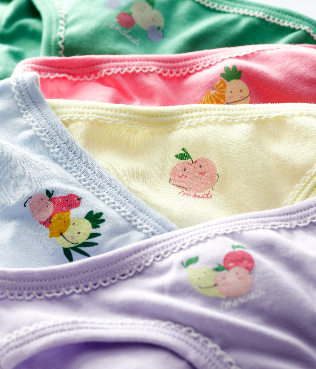 Girls Multicolor Cotton Underwear Set
