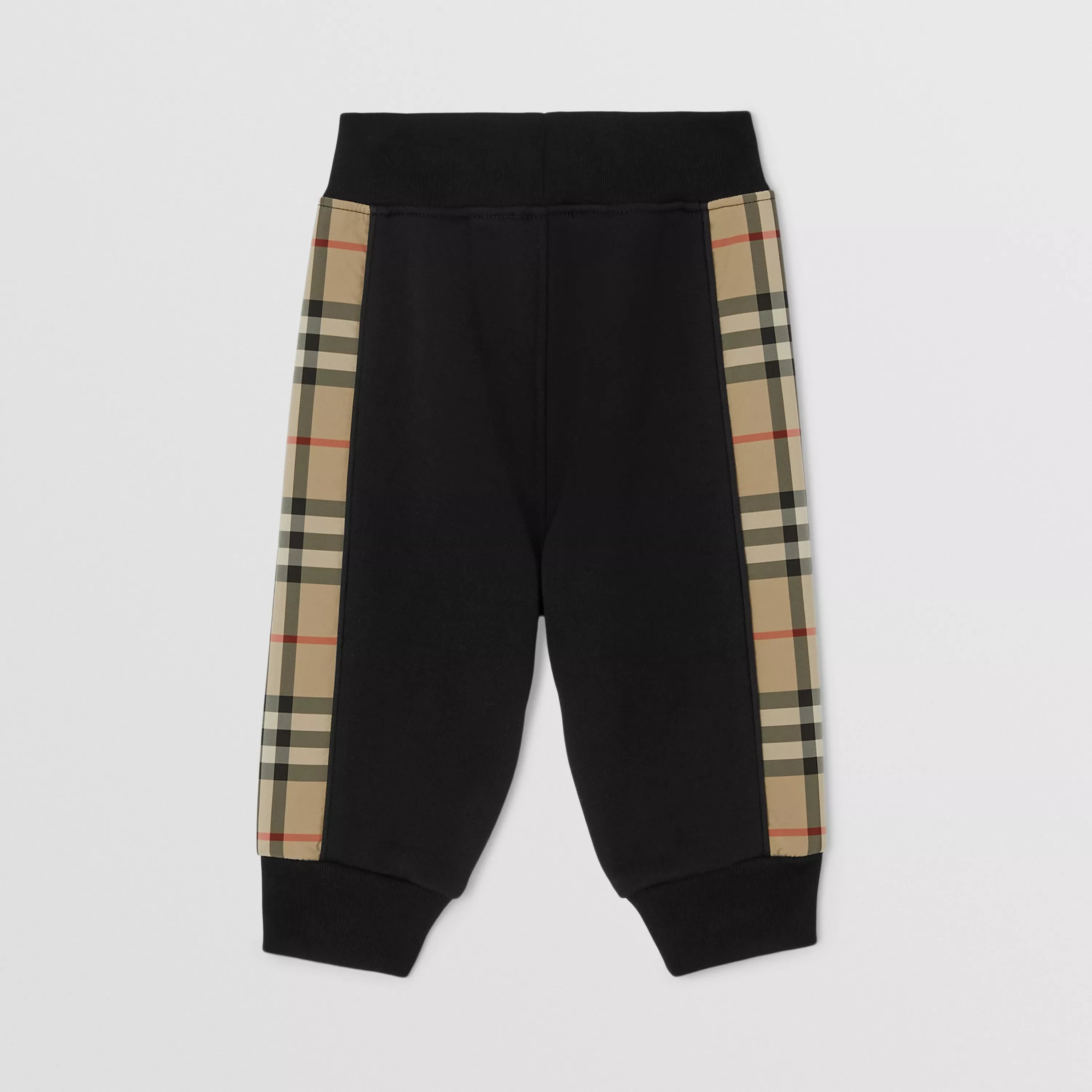 Baby Boys & Girls Black Cotton Trousers