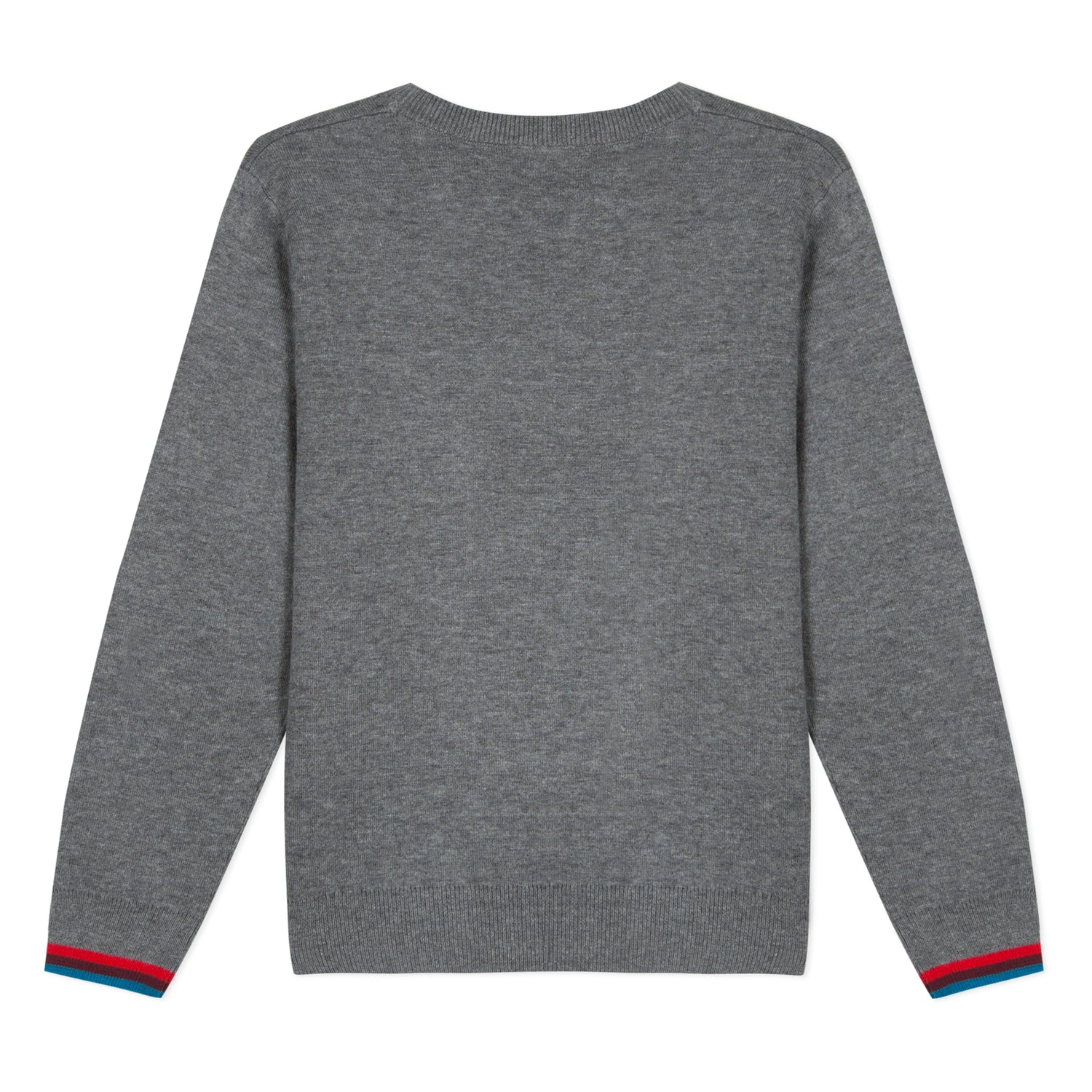 Boys Grey Printing Cotton Sweater