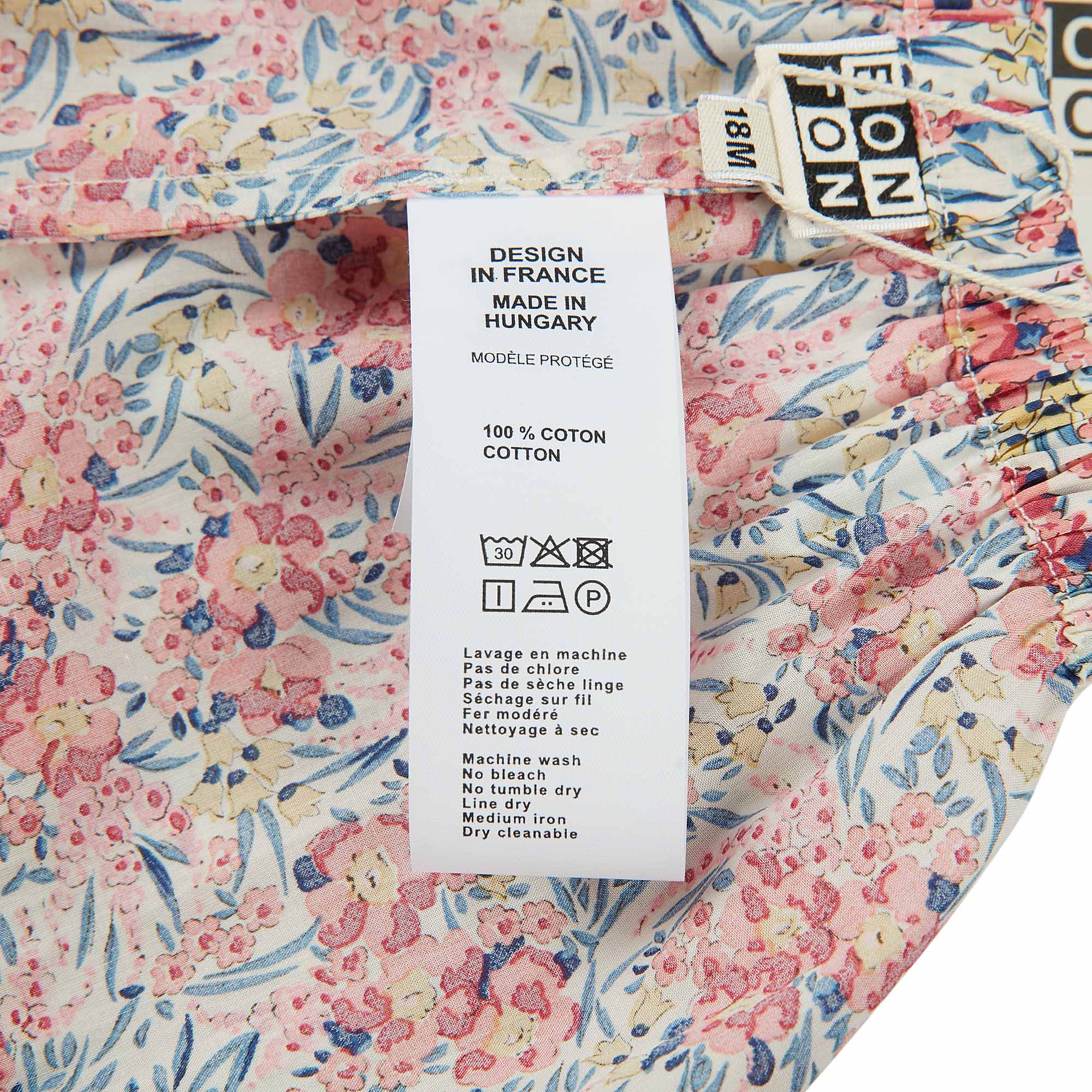 Baby Girls Pink Flowers Cotton Bloomers