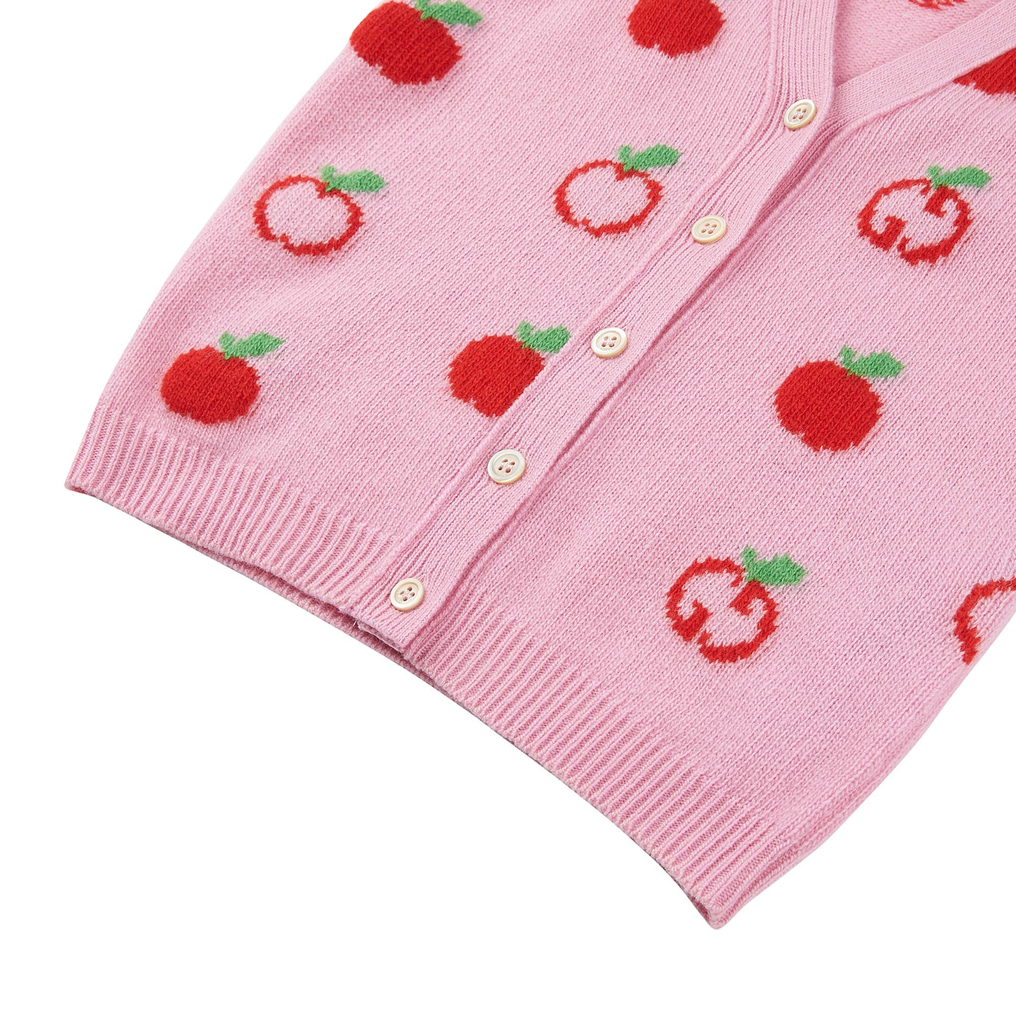 Baby Girls Pink Wool Cardigan