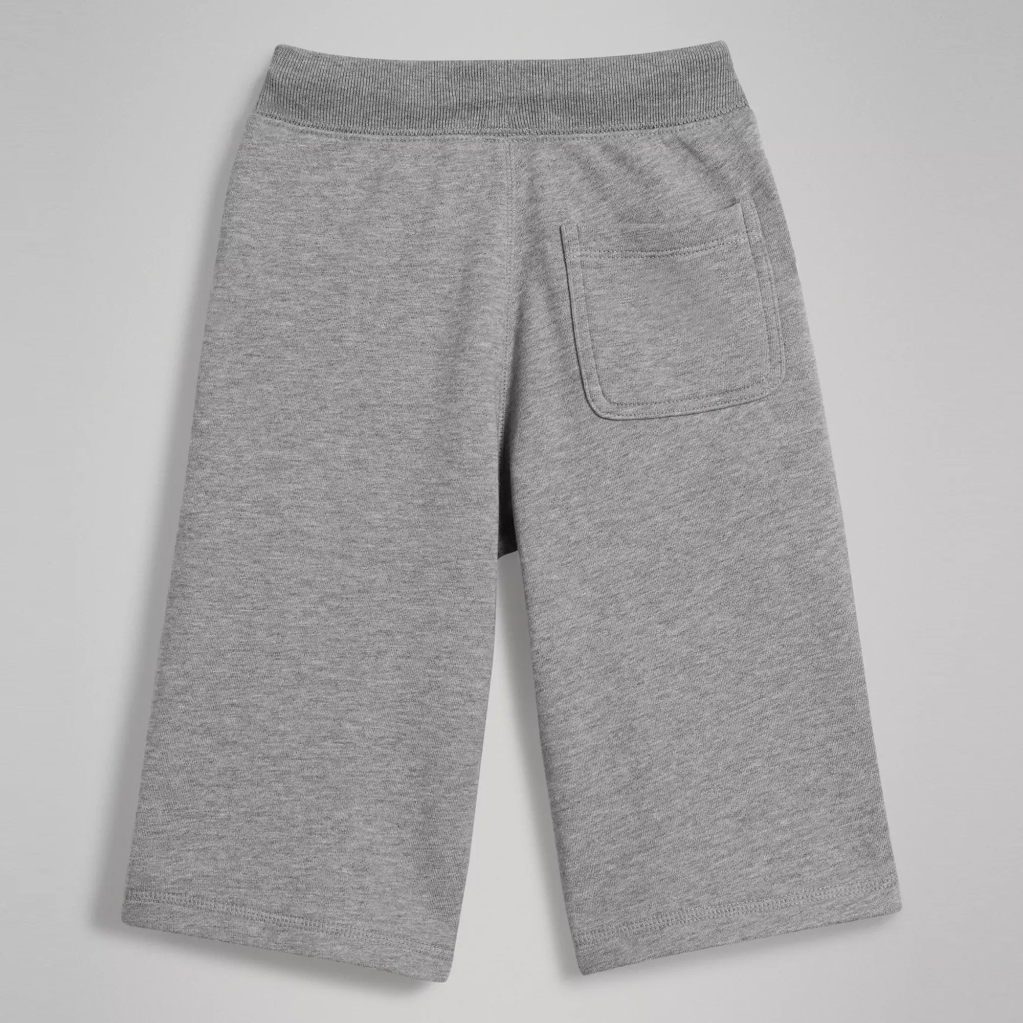 Boys Grey Melange Cotton Shorts