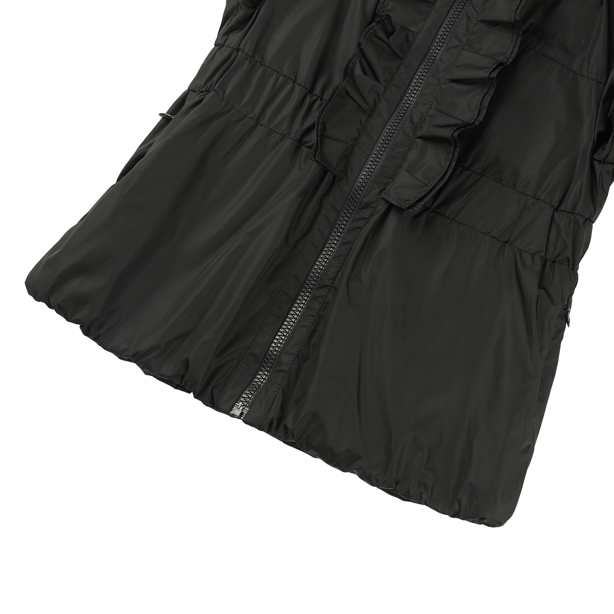 Girls Black Ruffle Jacket