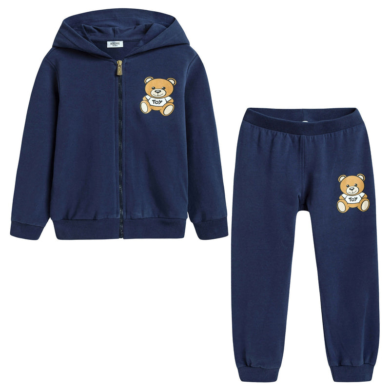 Baby Navy Blue Cotton Toy Tracksuit