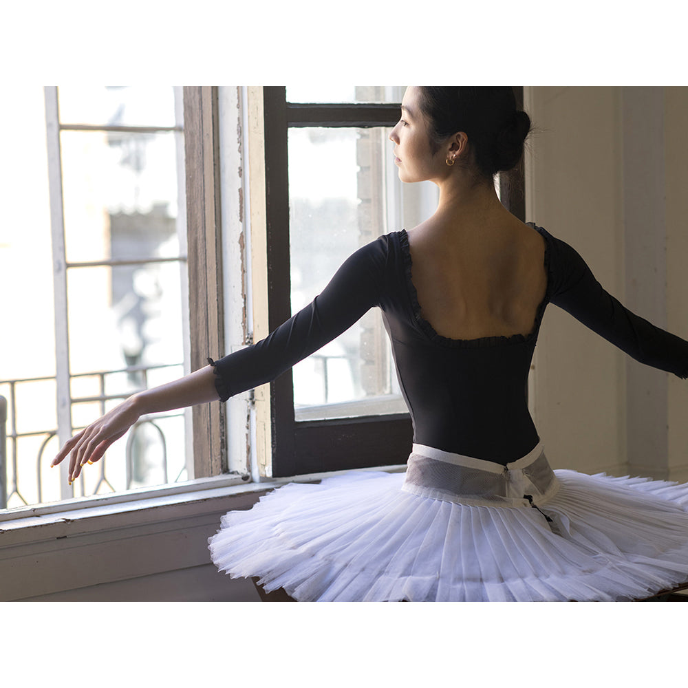 Girls Black Ballet Onesies