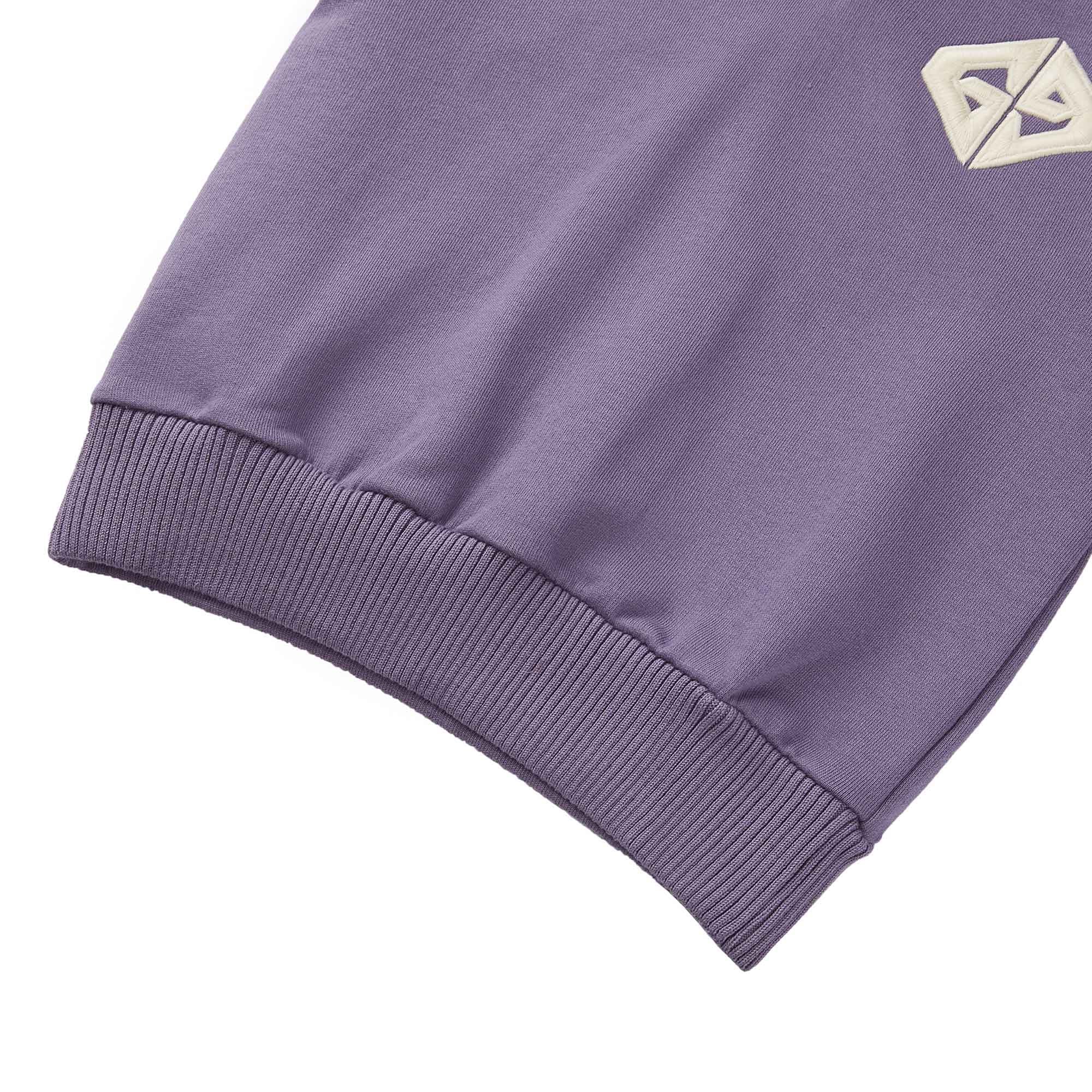 Girls Purple Cotton Sweatshirt