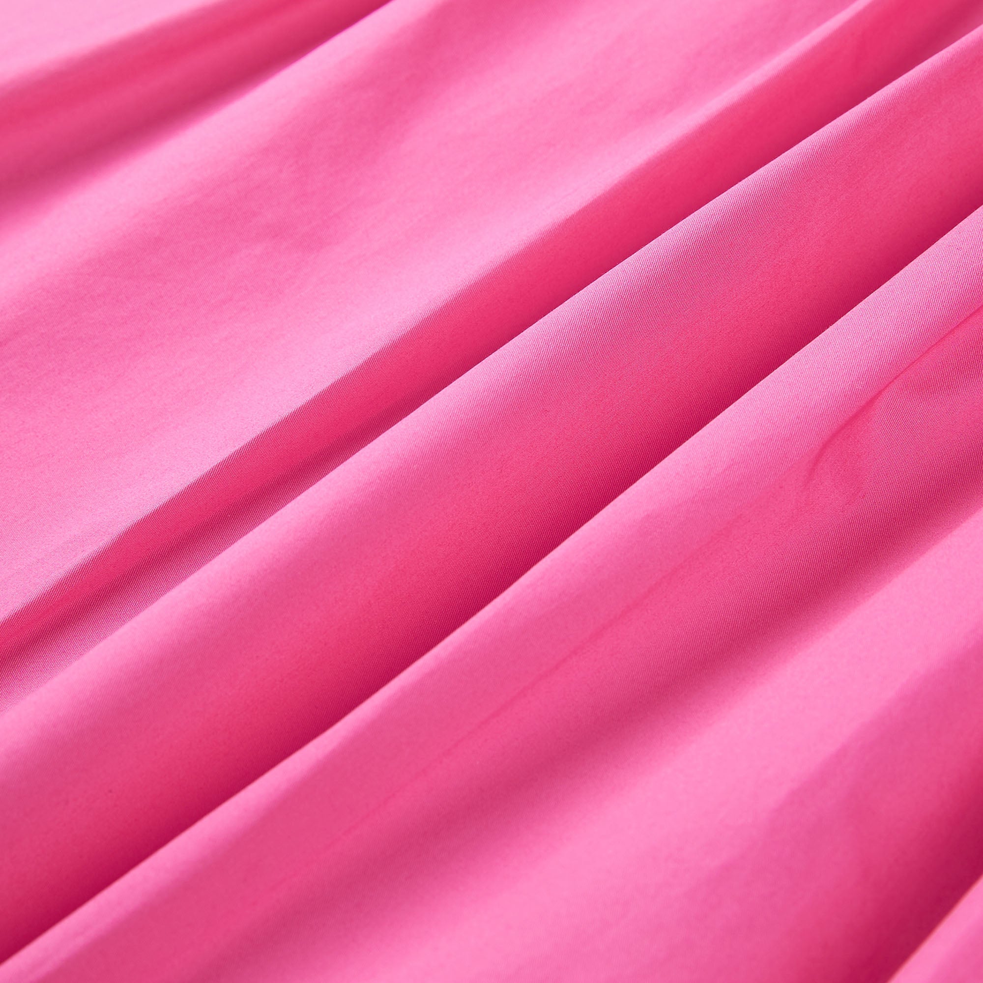 Girls Bright Pink Cotton Dress