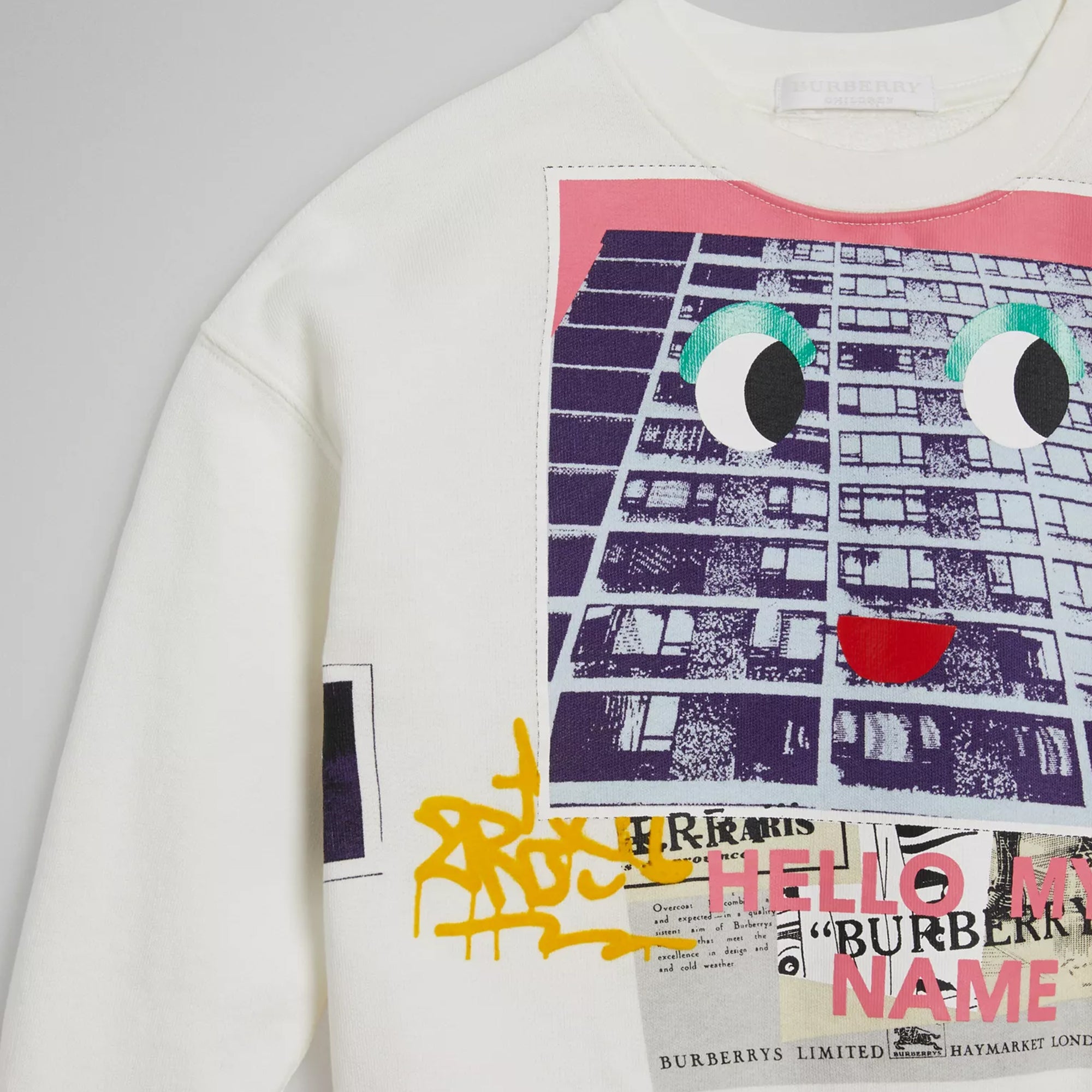 Girls Ivory Cotton Sweater