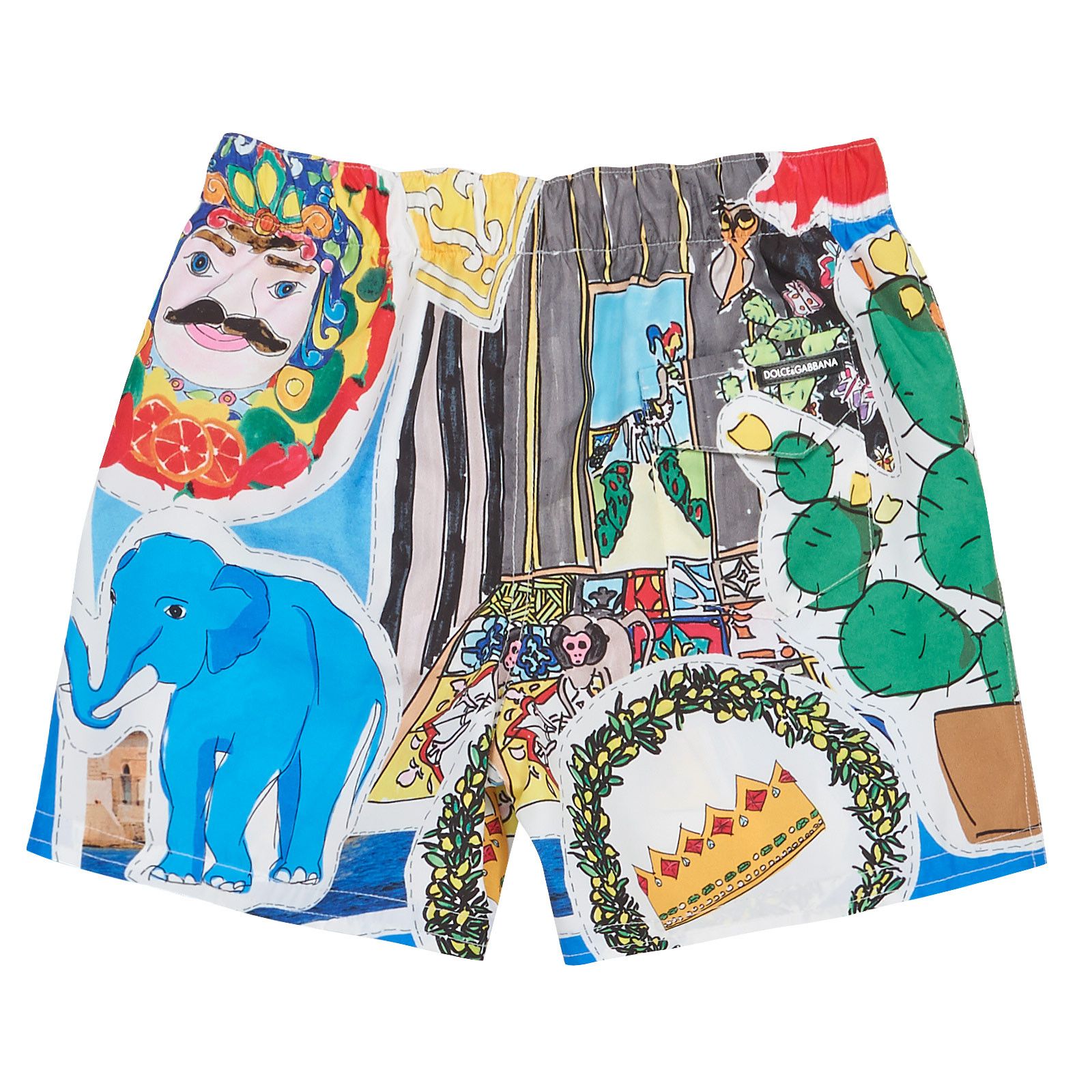 Boys Multicolor Printed Beachwear Short - CÉMAROSE | Children's Fashion Store - 2