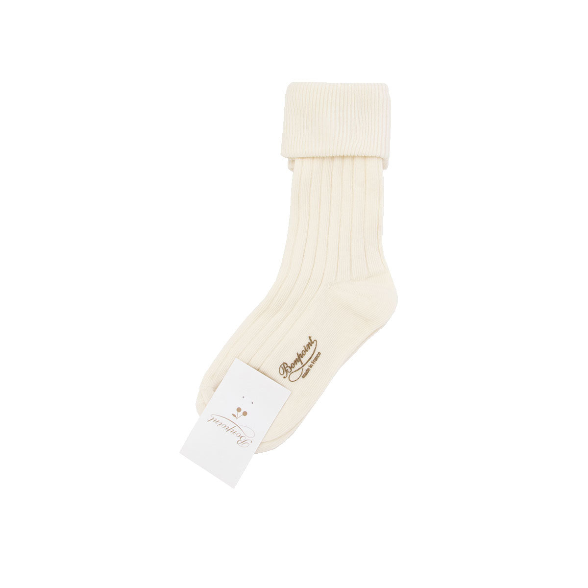 Girls White Logo Cotton Socks