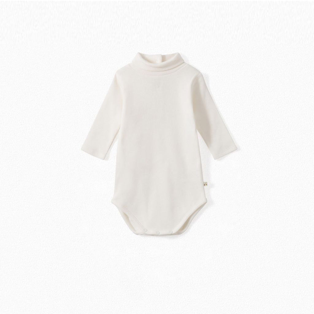 Baby Boys & Girls White Cotton Babysuit
