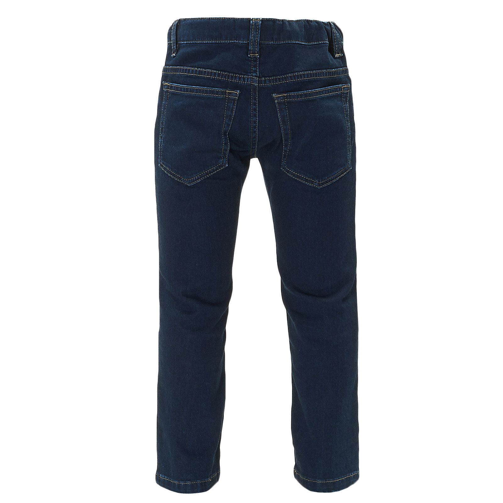 Boys Navy Blue Cotton Jersey Jeans - CÉMAROSE | Children's Fashion Store - 2