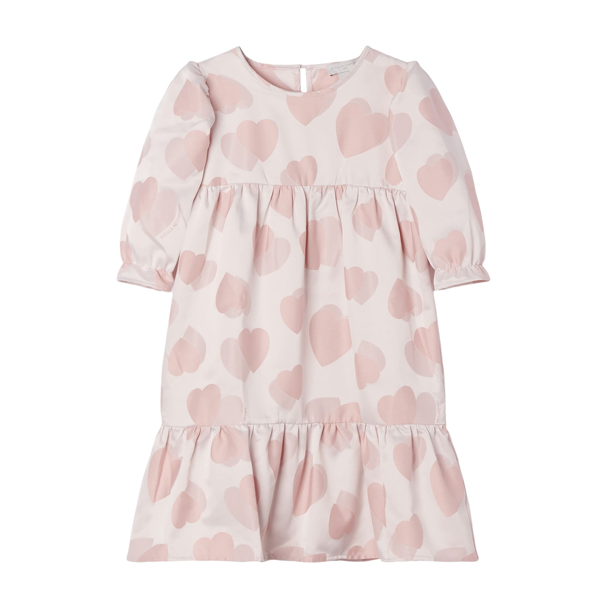 Girls Pink Heart Dress