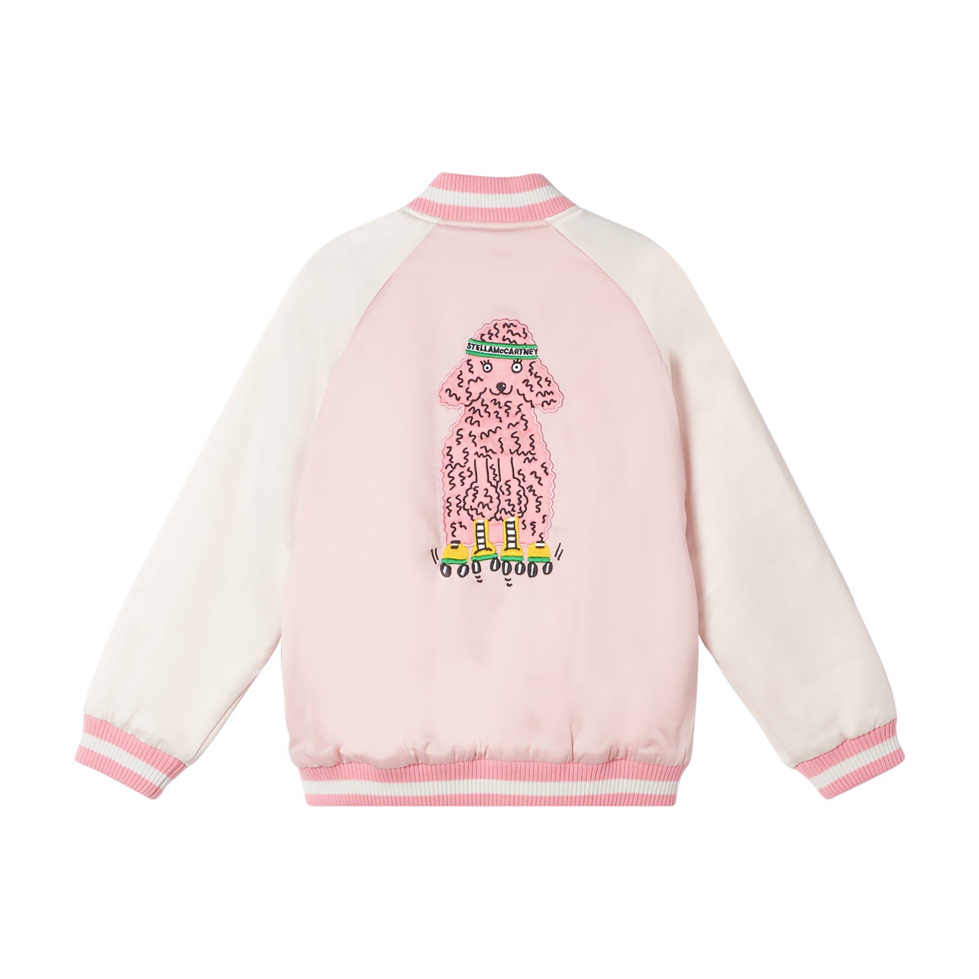 Girls Pink Poodle Padded Jacket