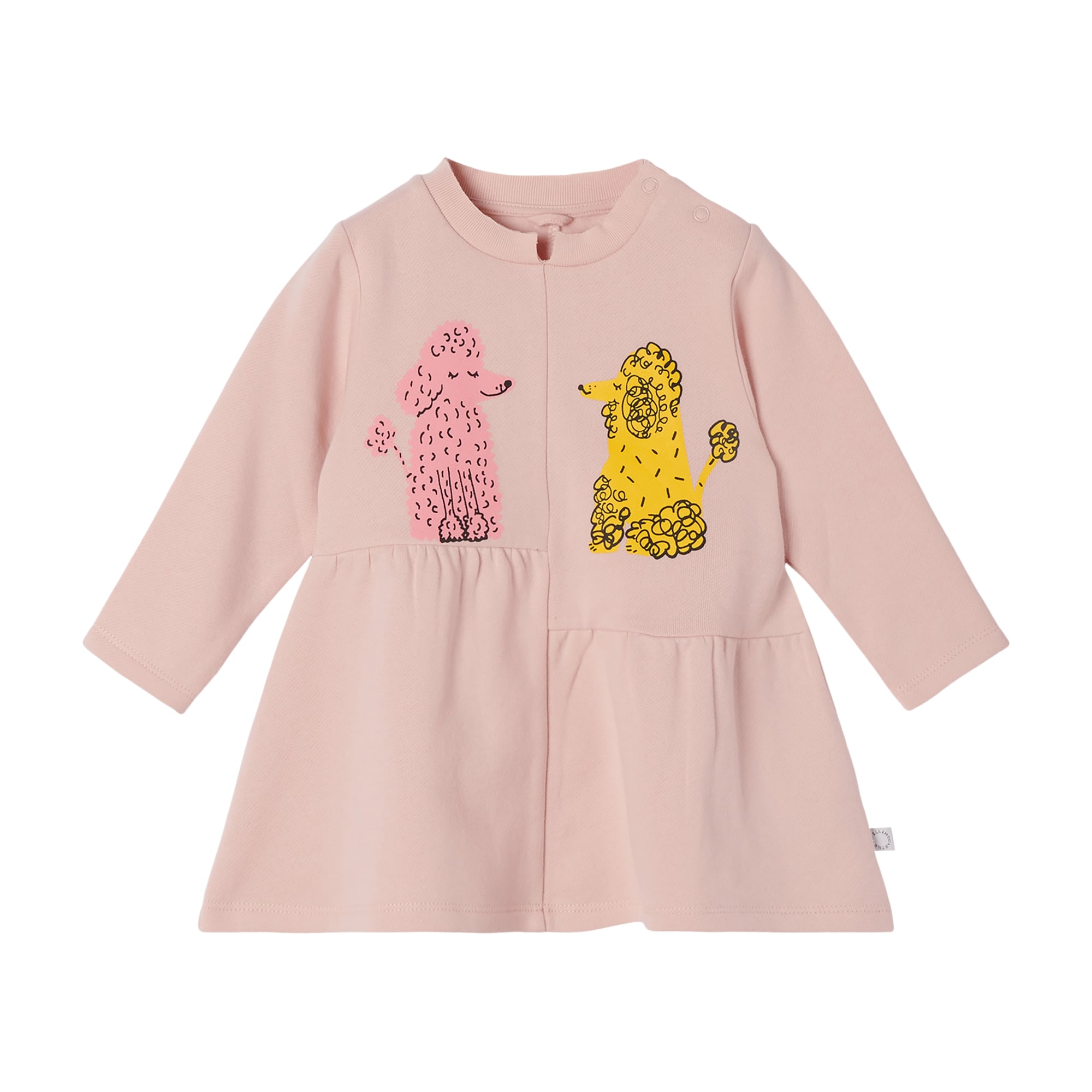 Baby Girls Pink Poodle Cotton Dress