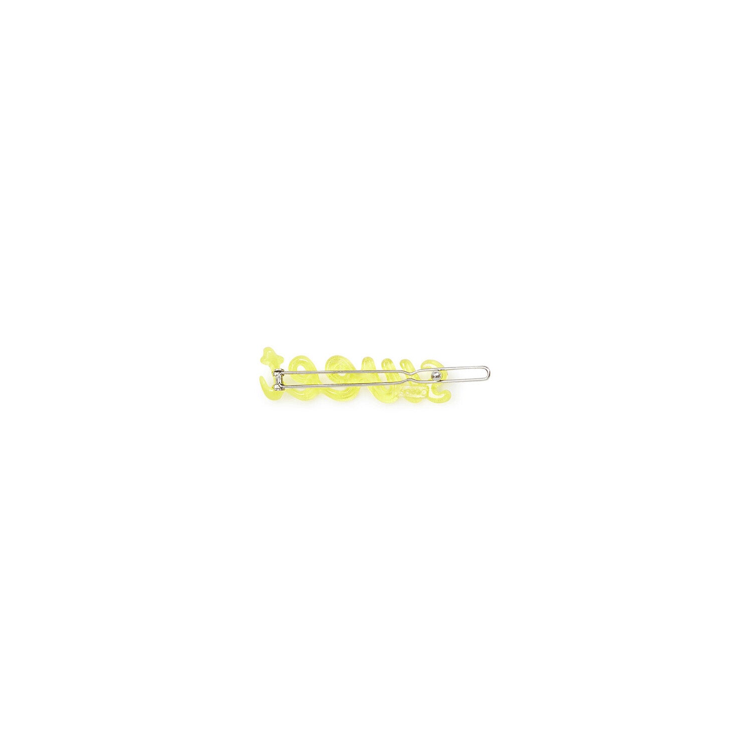 Girls Yellow Logo Hair Clips