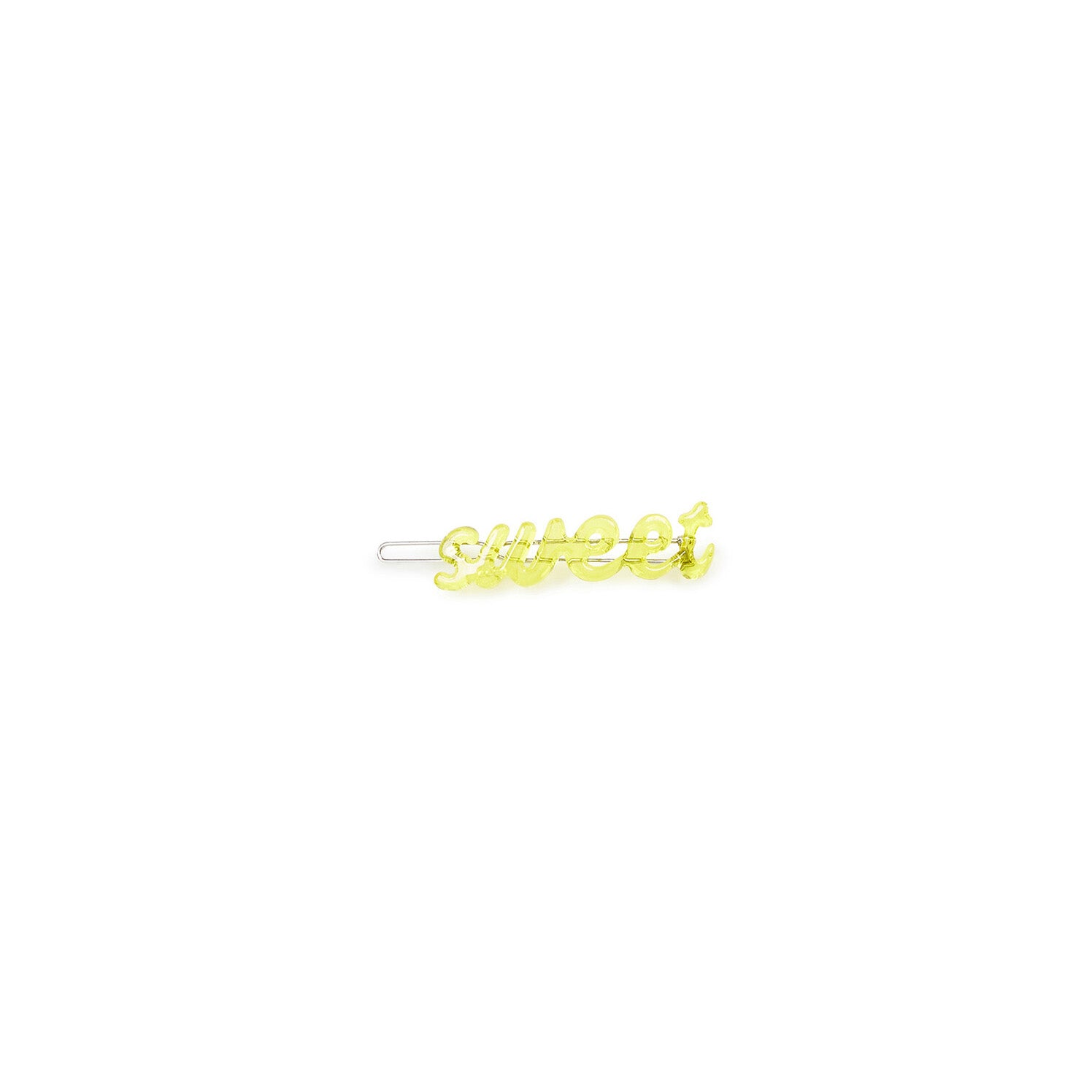 Girls Yellow Logo Hair Clips