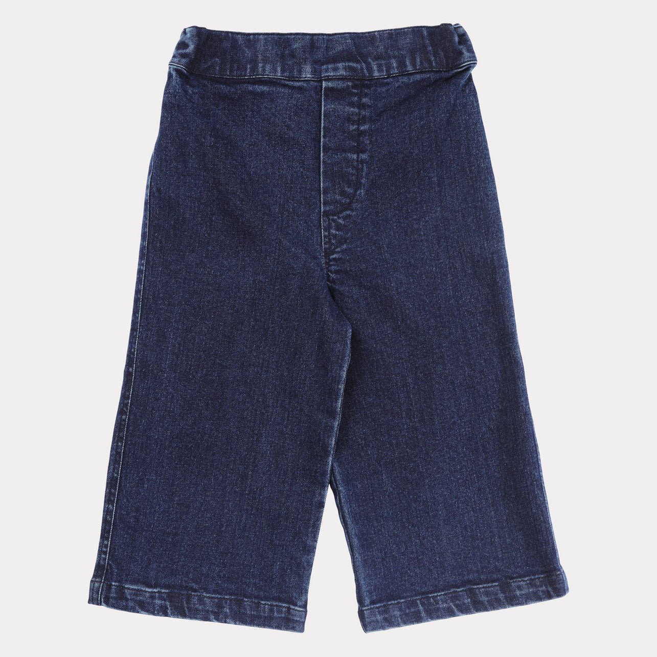 Girls Navy Denim Trousers