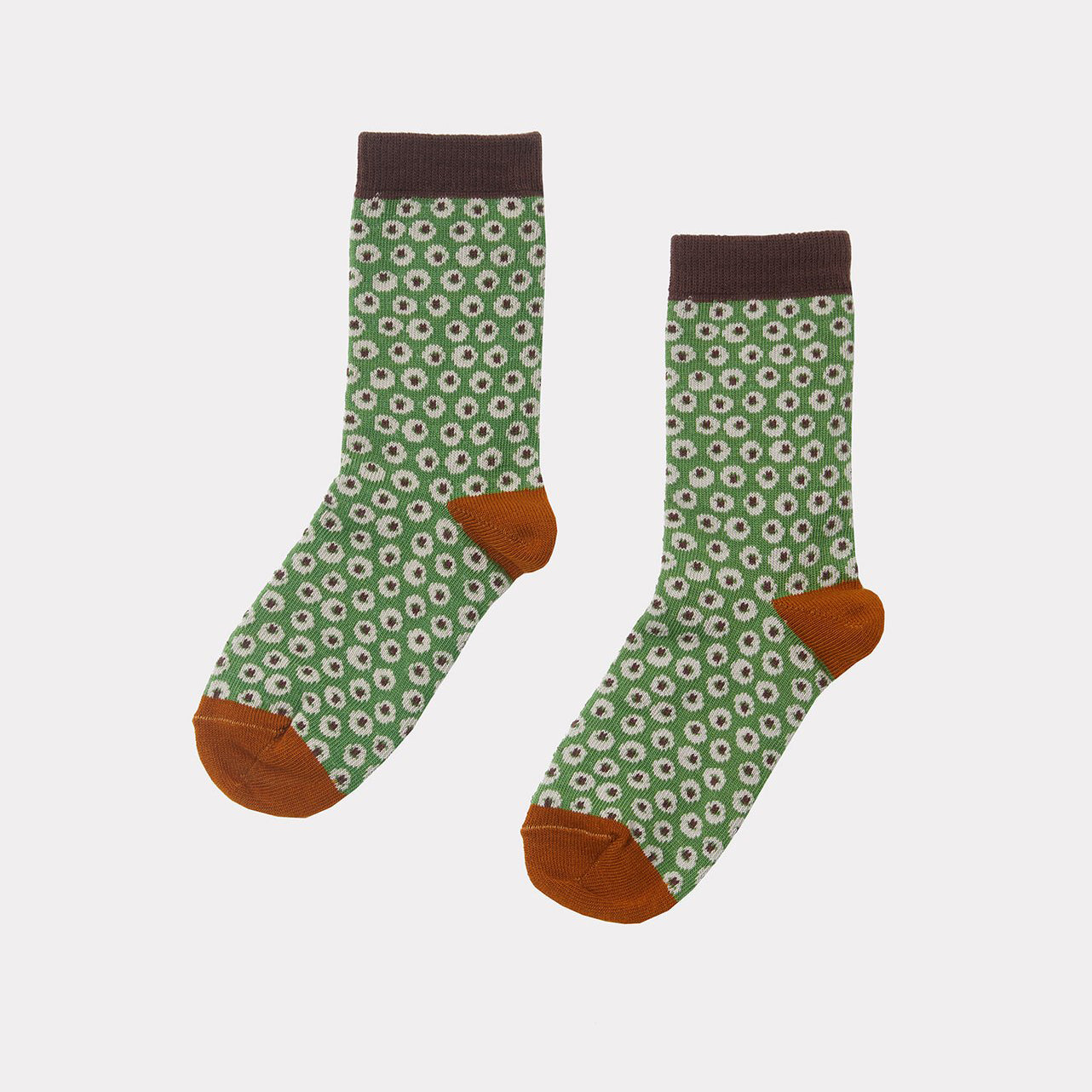 Boys & Girls Green Spots Cotton Socks