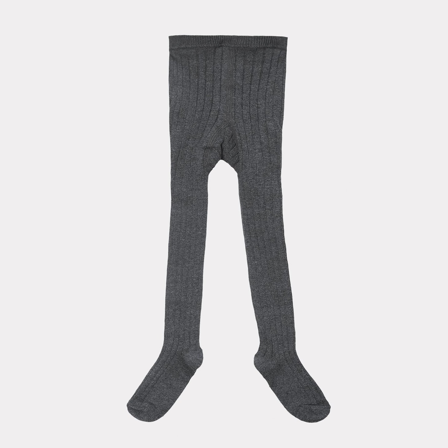 Girls Dark Grey Cotton Tights