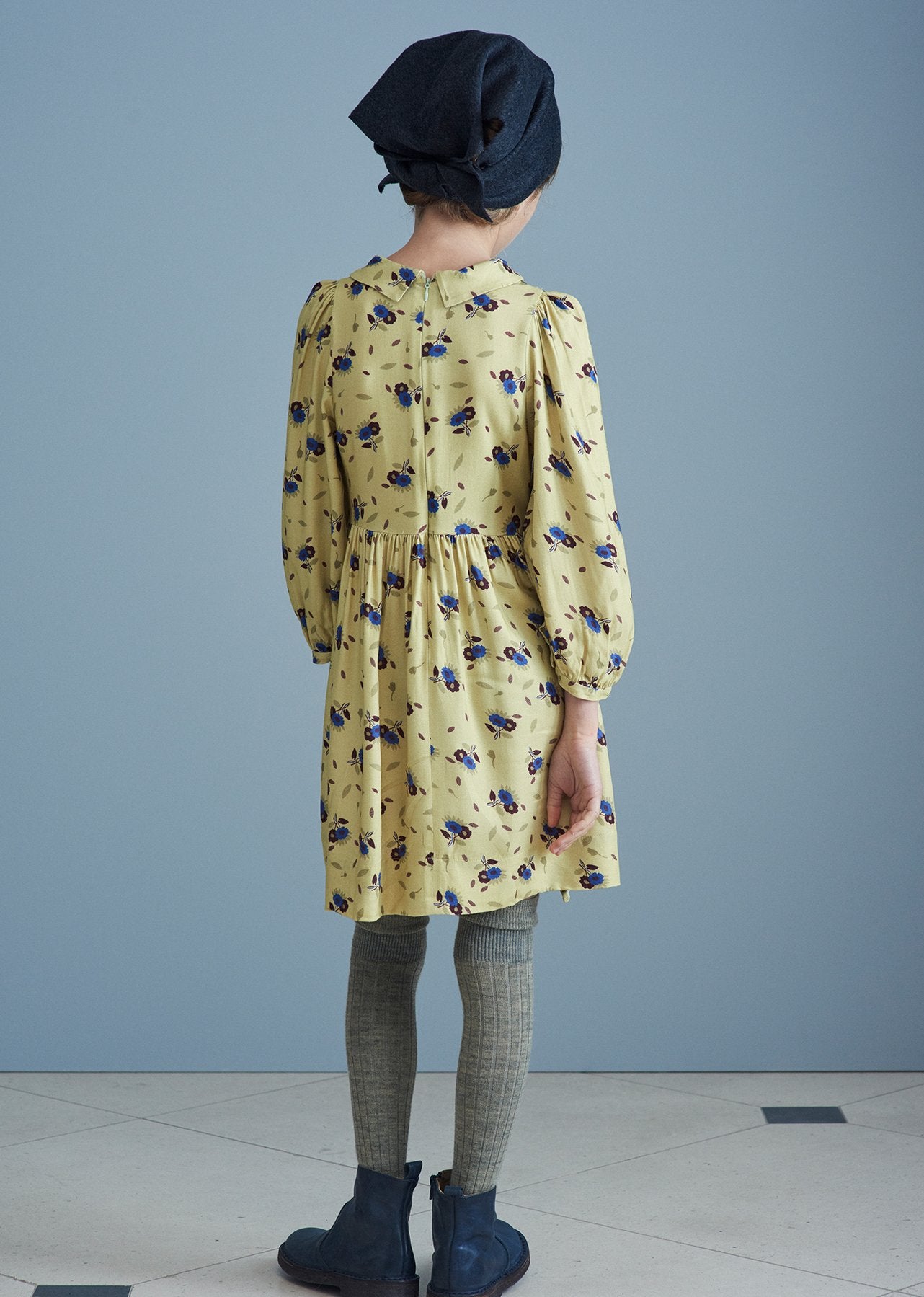 Girls Yellow Floral Dress